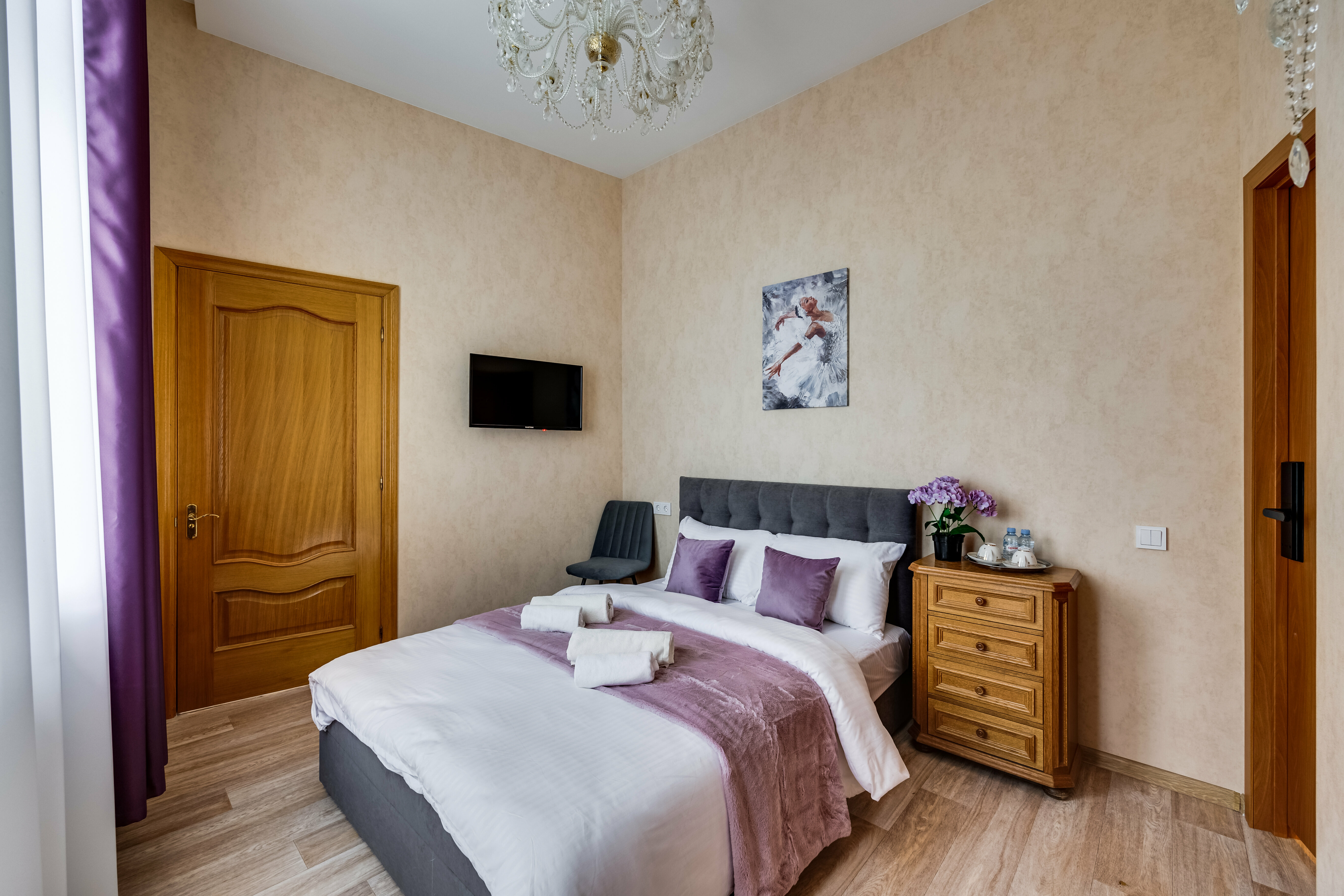 Двухместный номер с 1 кроватью и балконом