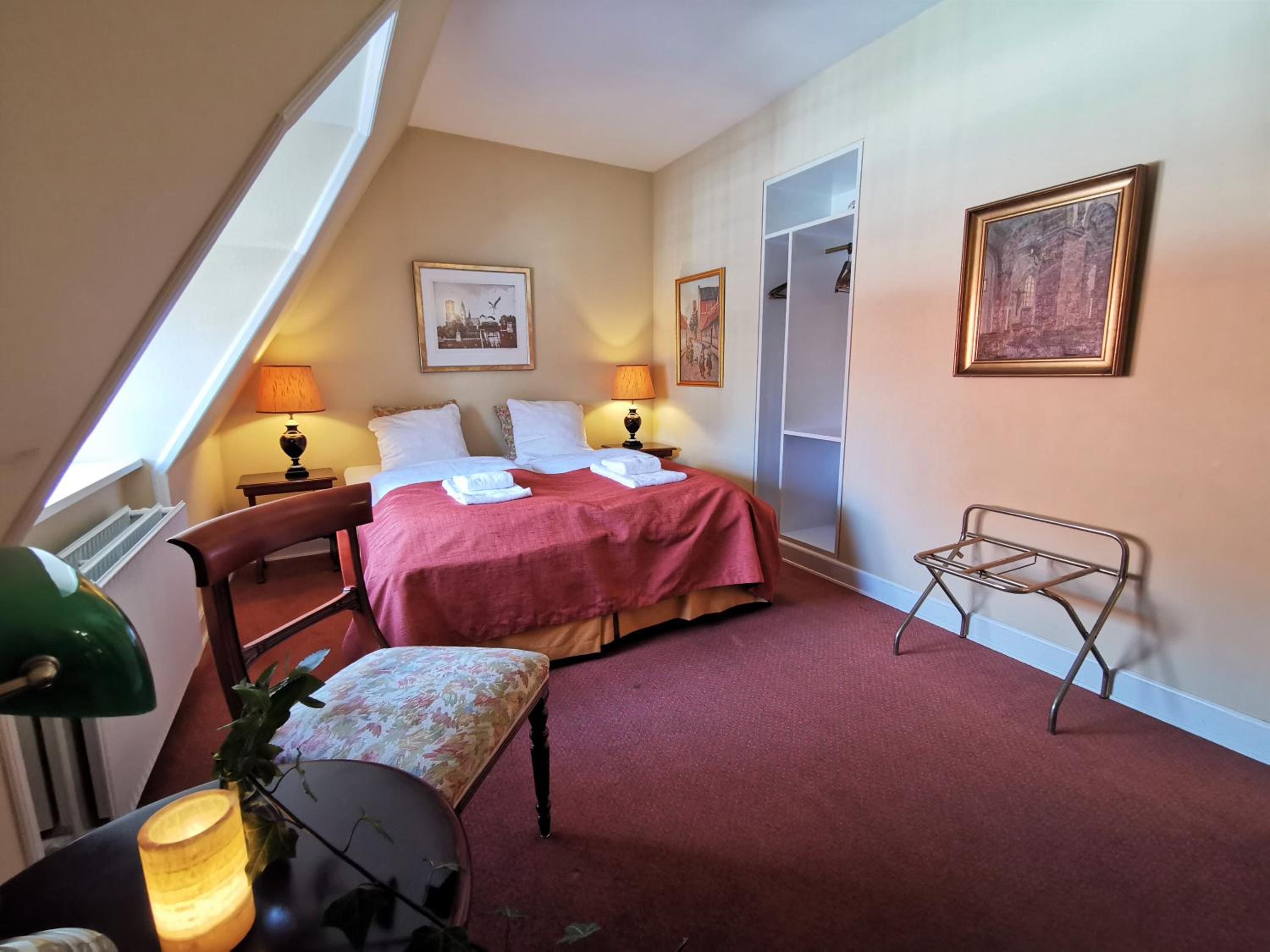 Double or Twin Room with view to pedestrian street of Ribe the 