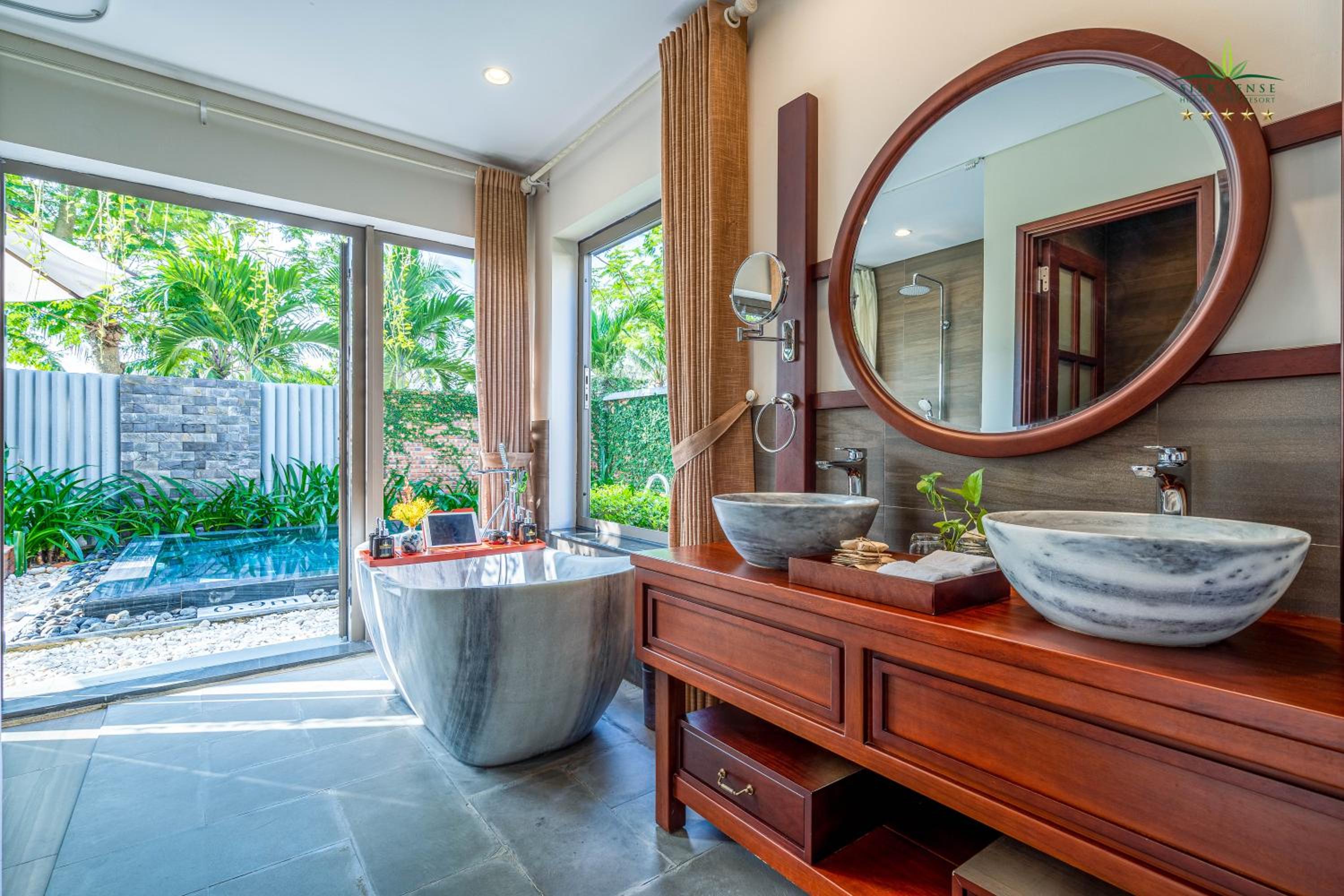 Two-Bedroom River Villa with Private Pool and Bathtub