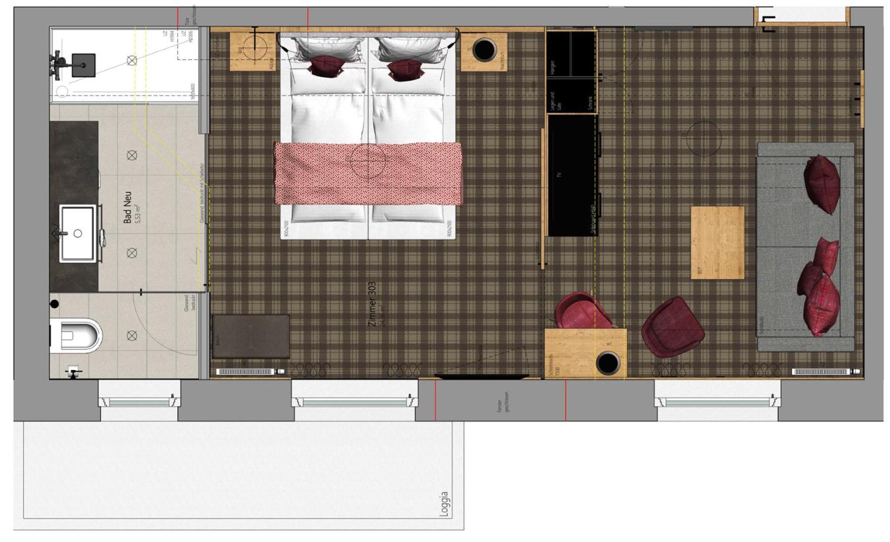 Suite with Mountain View