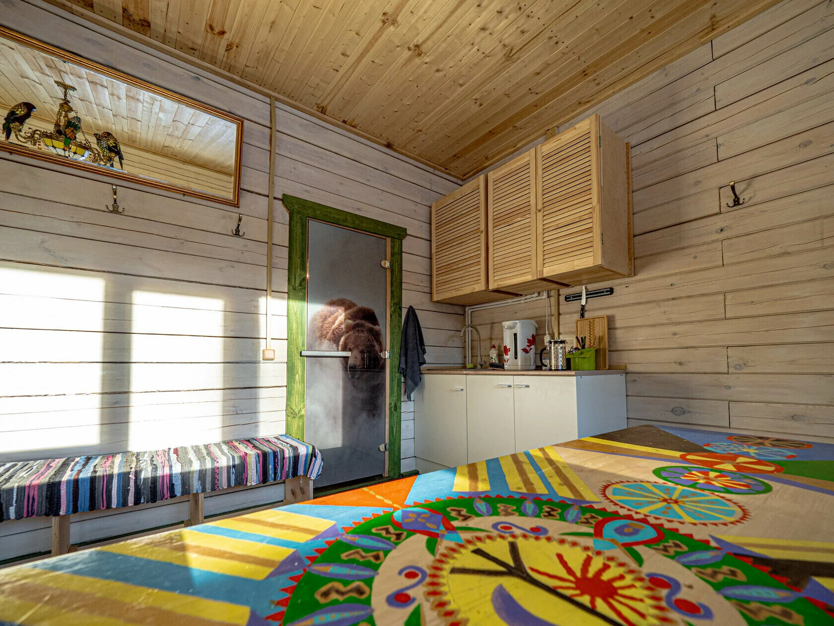 Дом - баня с горячим чаном и выходом в реку