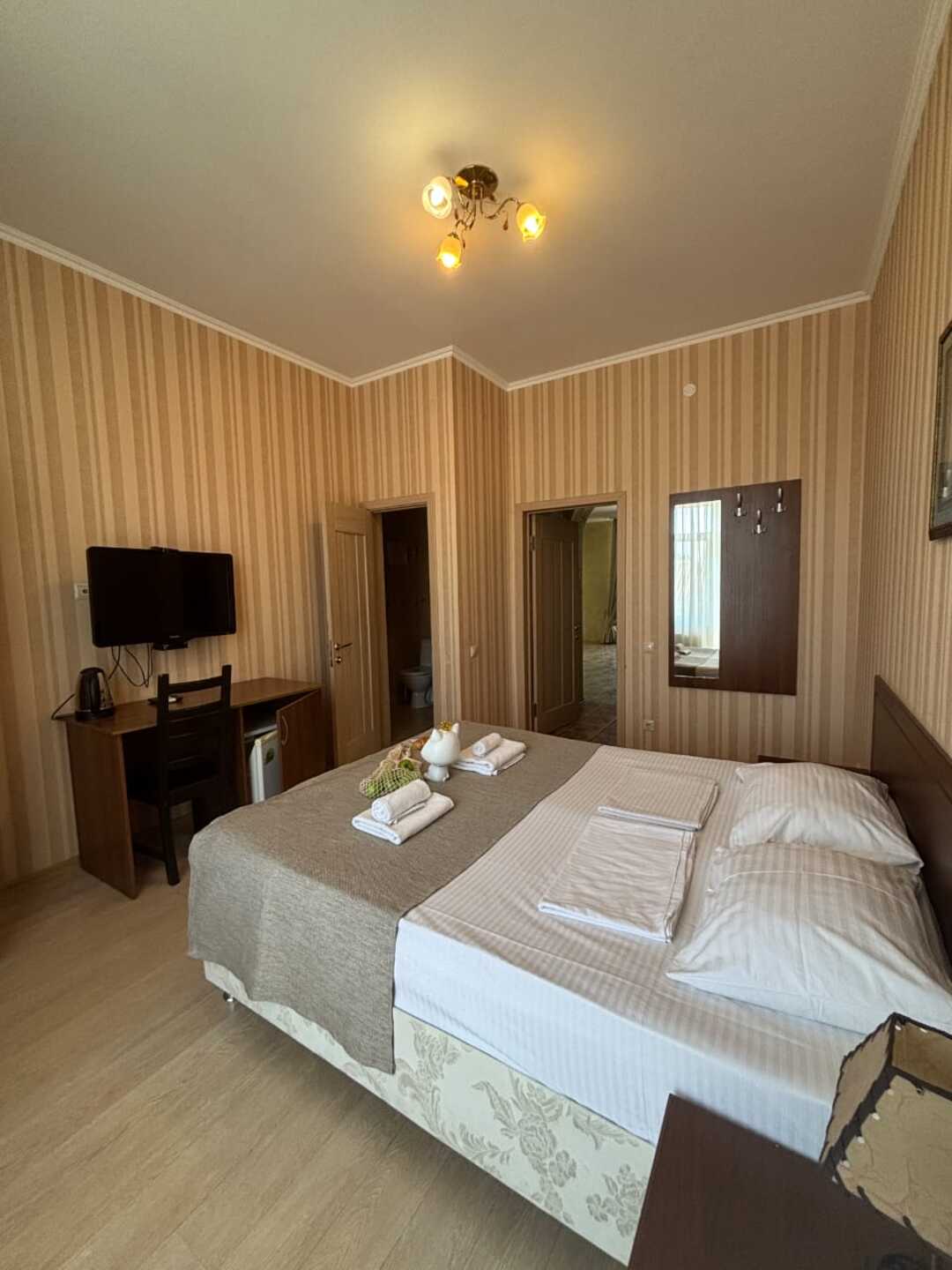 Двухместный номер с 1 кроватью и балконом