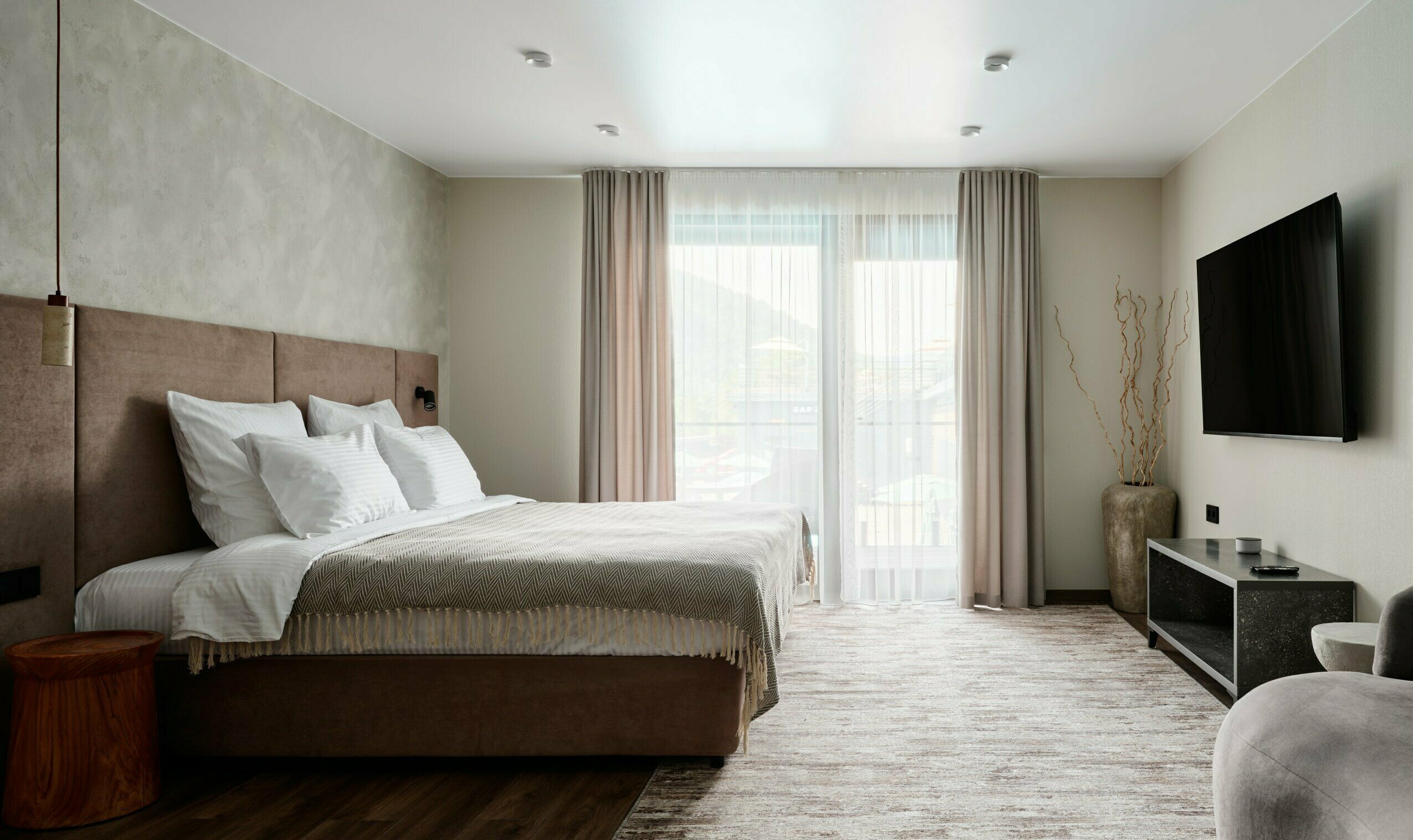 Двухместный номер с 1 кроватью или 2 отдельными кроватями и балконом