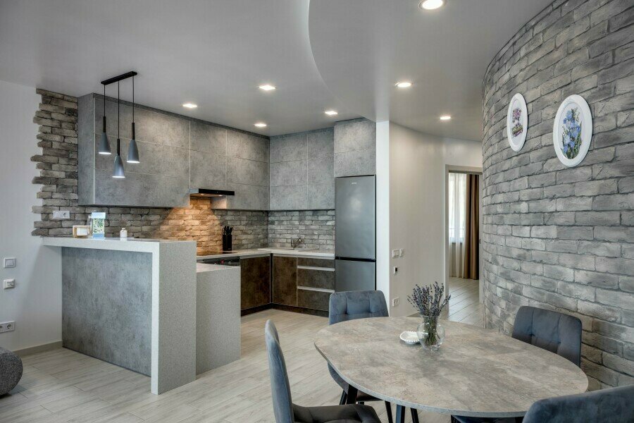 107 Апартаменты King Size с двумя спальнями , двумя балконами