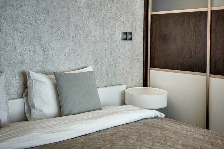 155 Апартаменты с двумя спальнями и большом  балконом