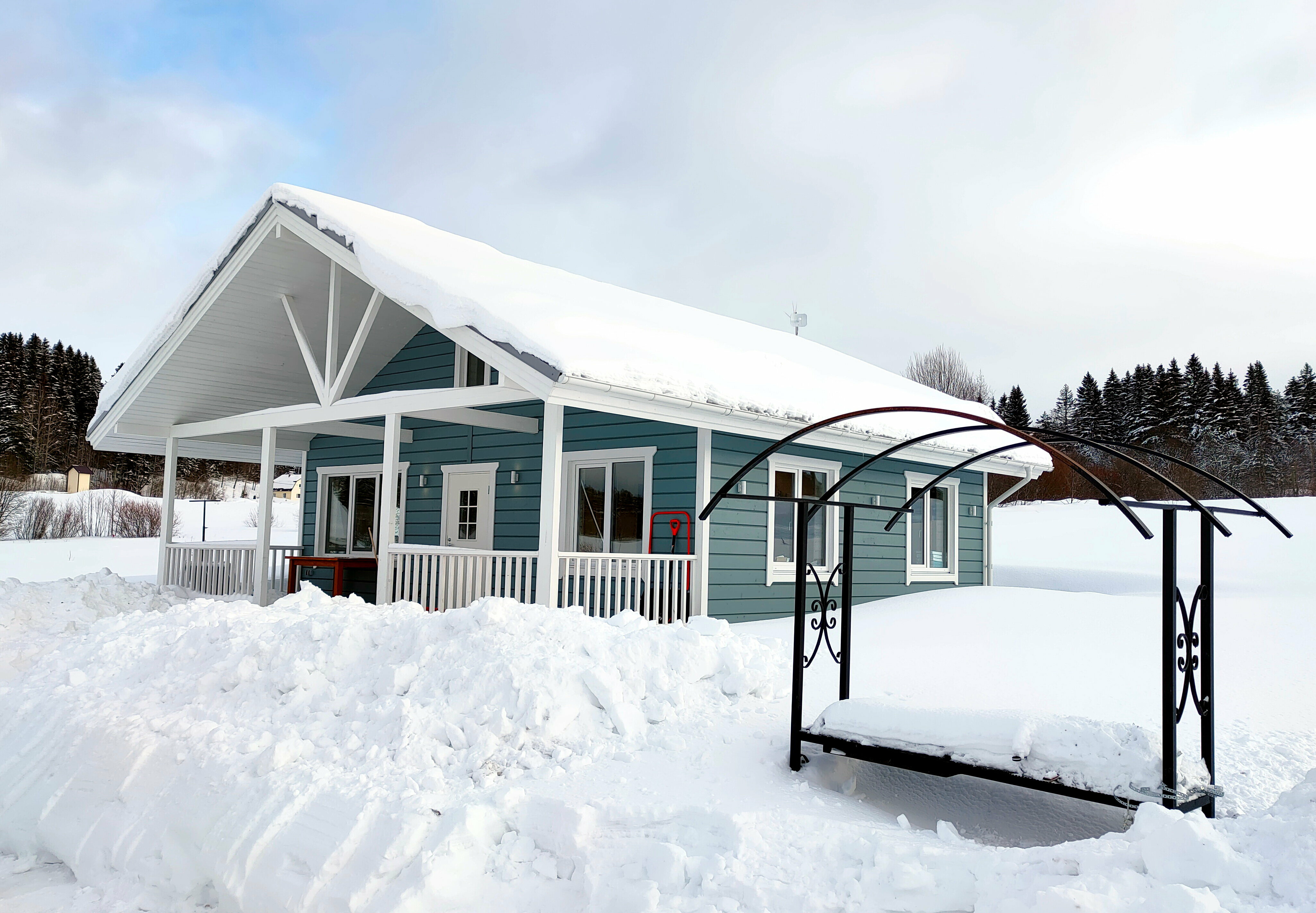 Черничный с сауной 90м2