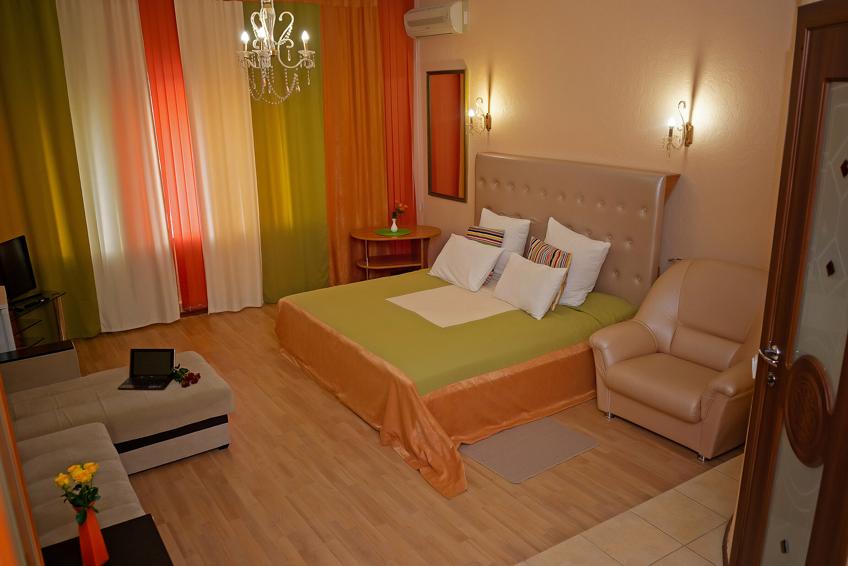 Двухместный номер с 1 кроватью и гидромассажной ванной