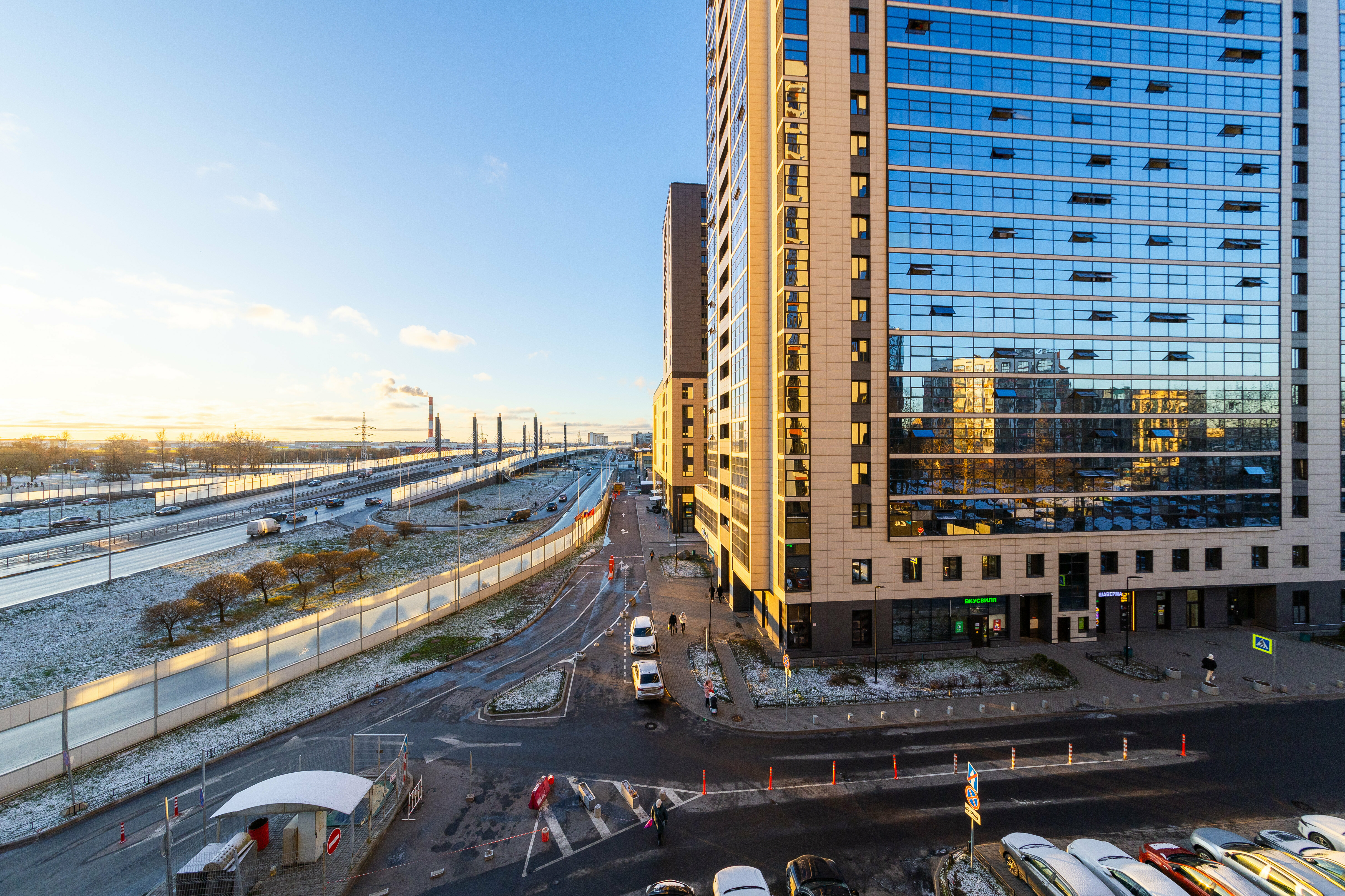 Видовые апартаменты с кроватью