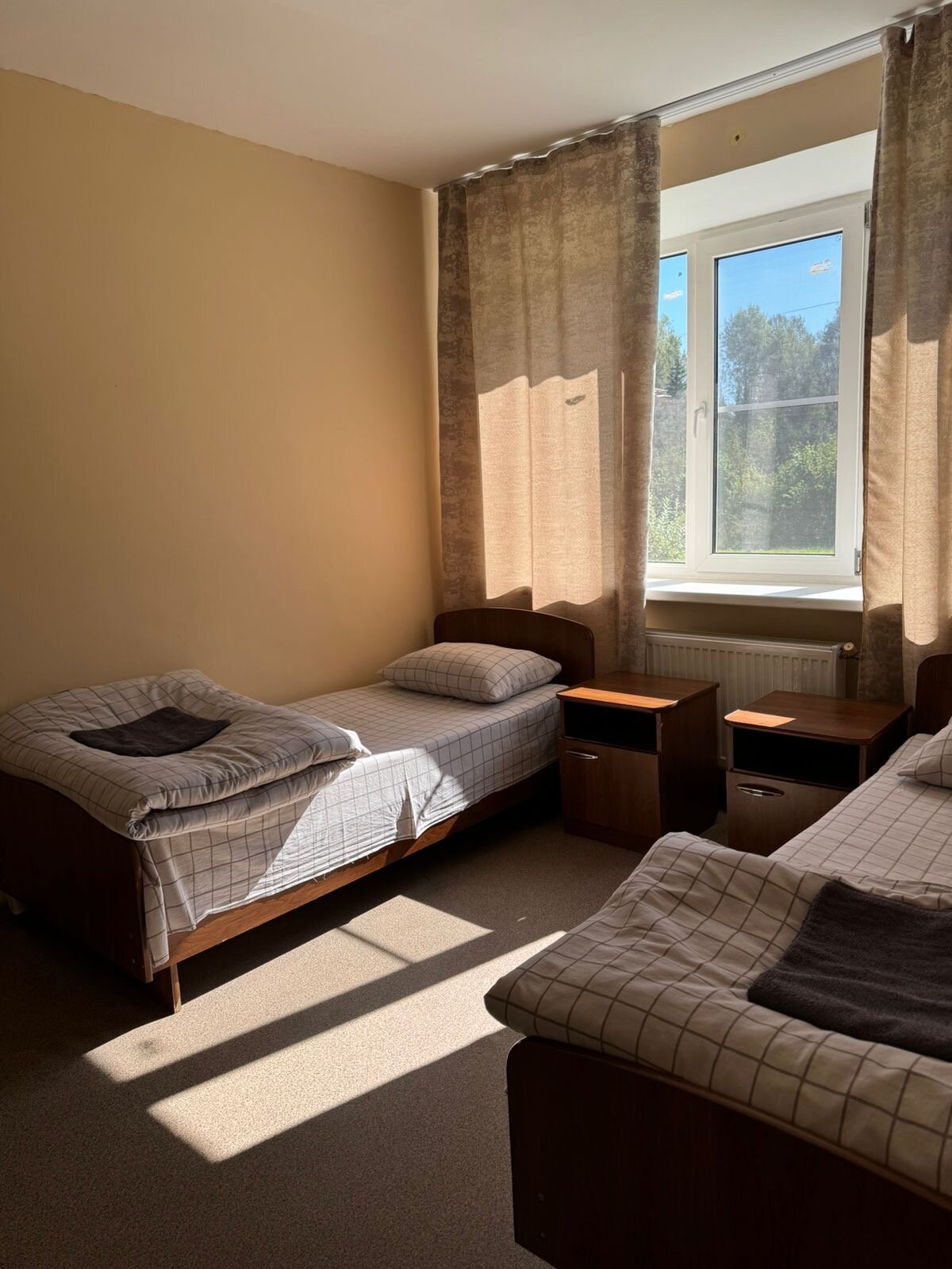 Двухместный номер с 2 отдельными кроватями, удобства на этаже