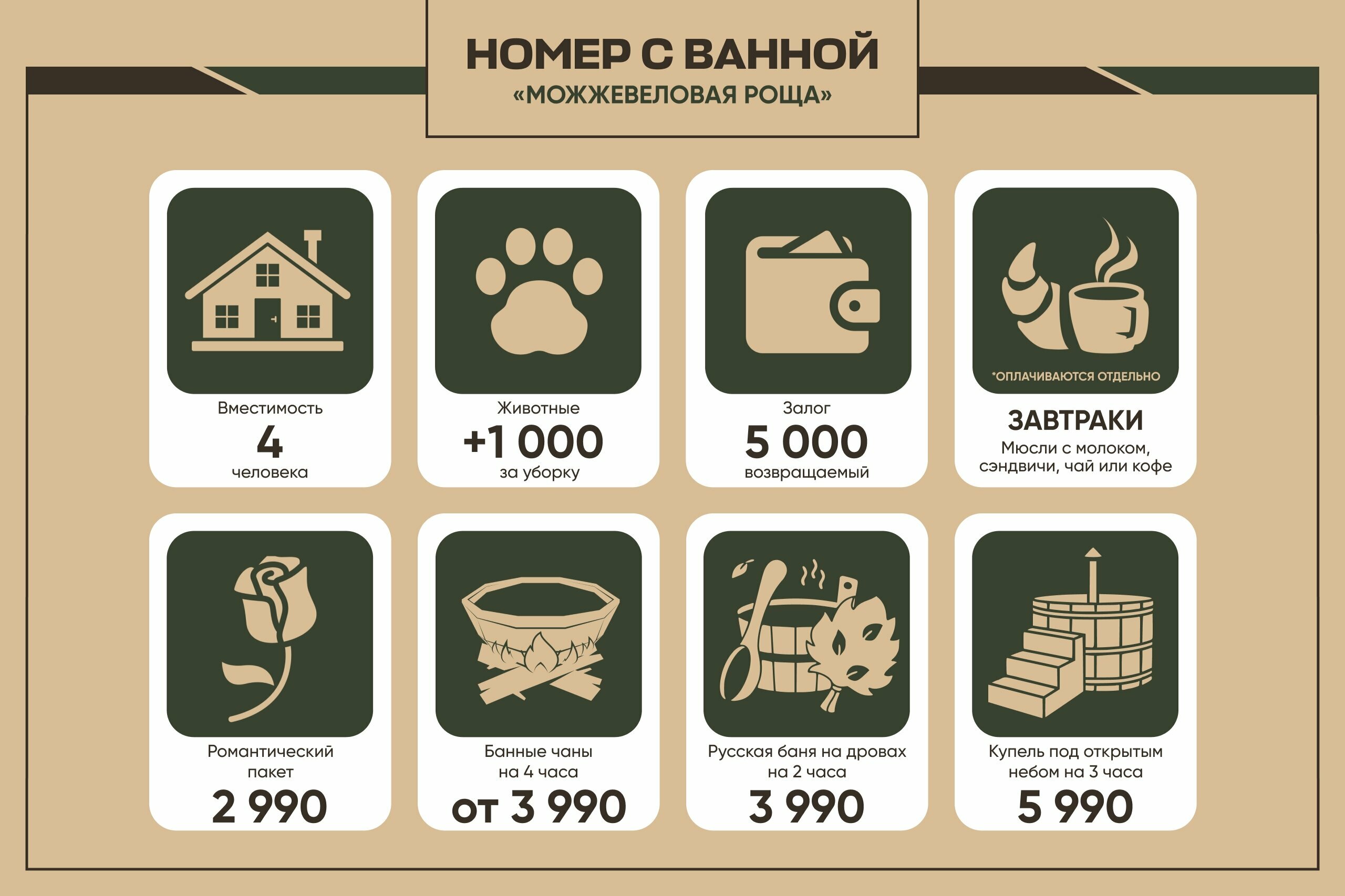 Номер с ванной «Можжевеловая роща»