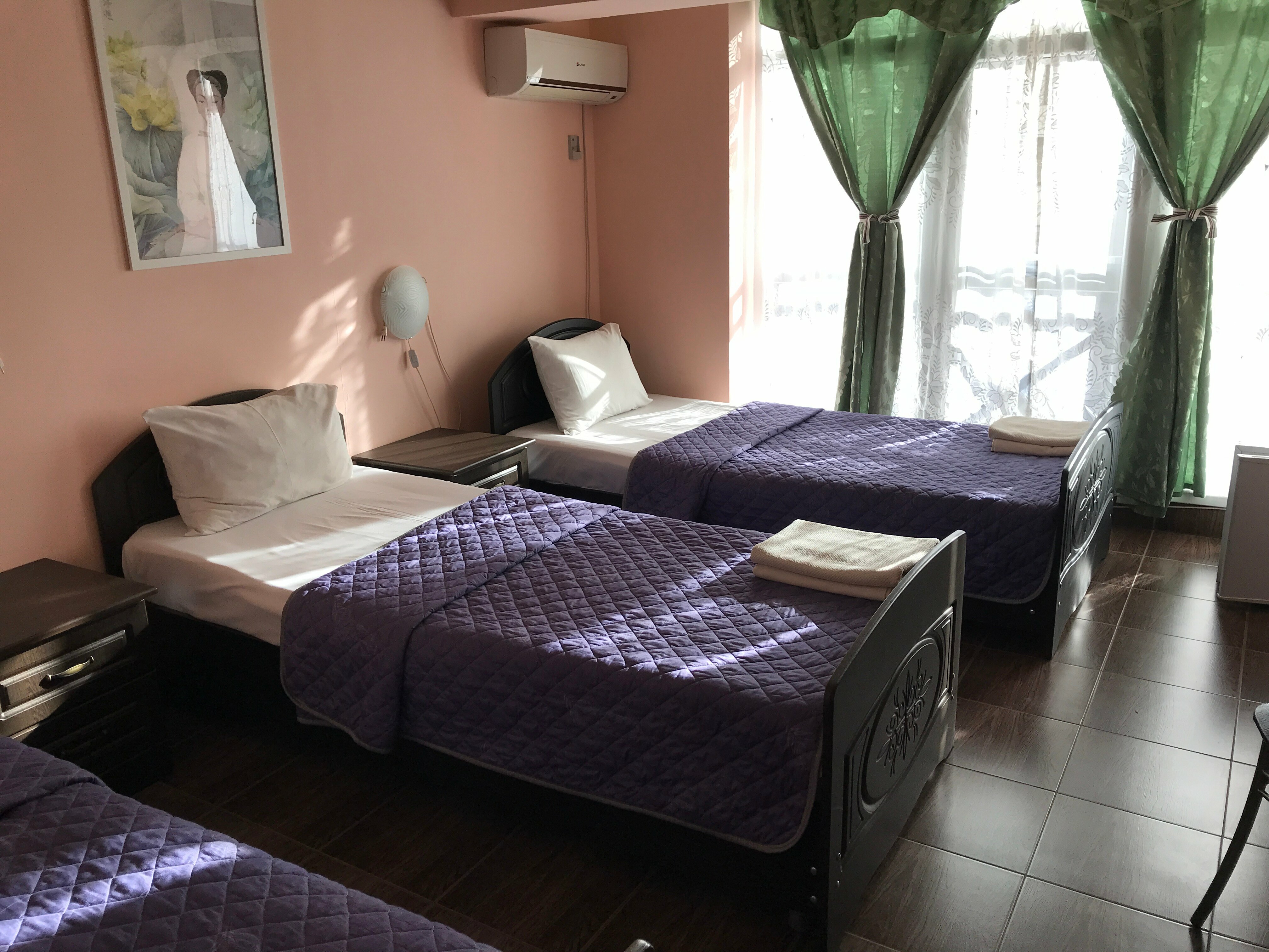 Трехместный номер с видом на горы