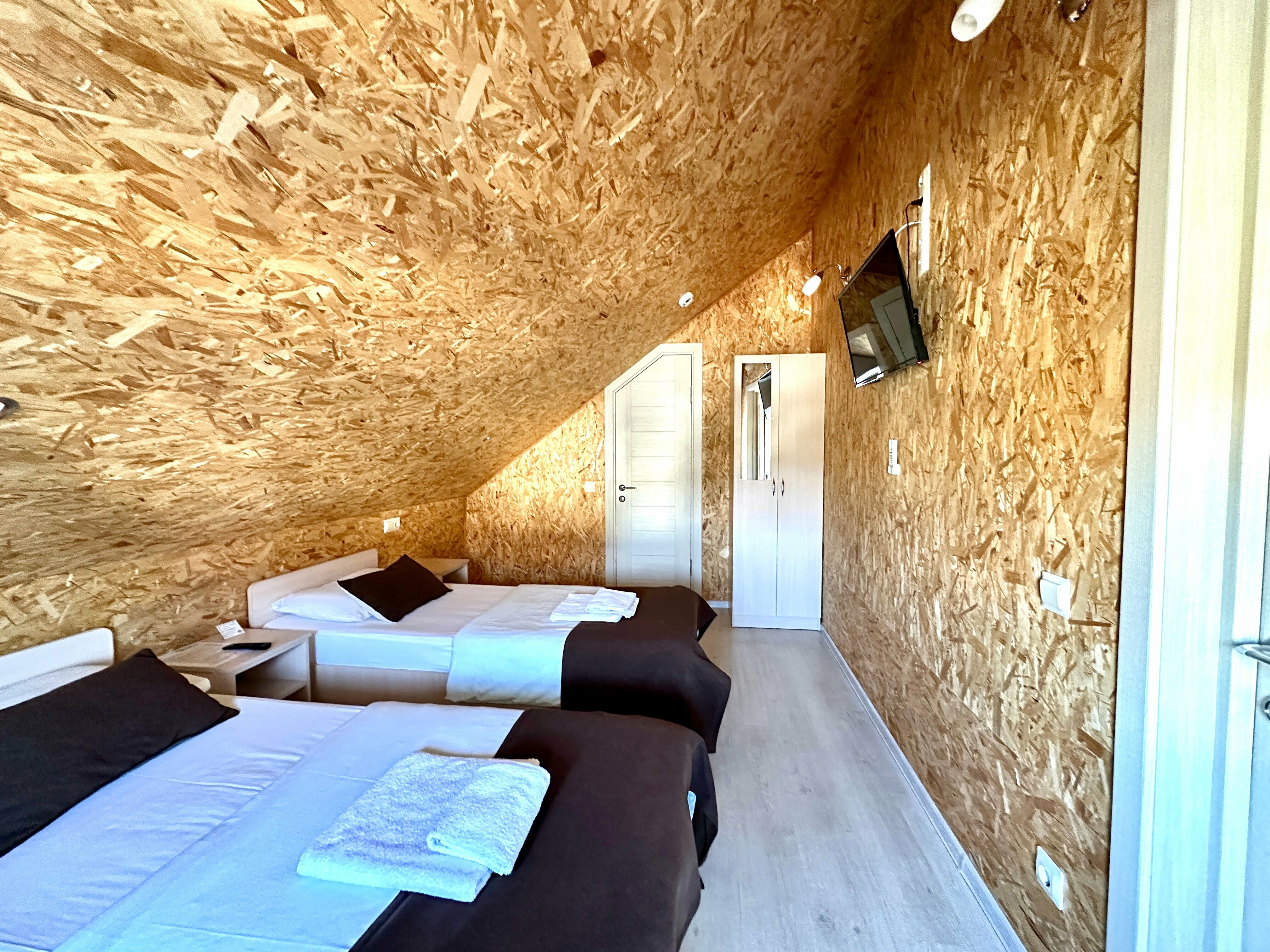 Двухместный номер с 2 отдельными кроватями Мансарда