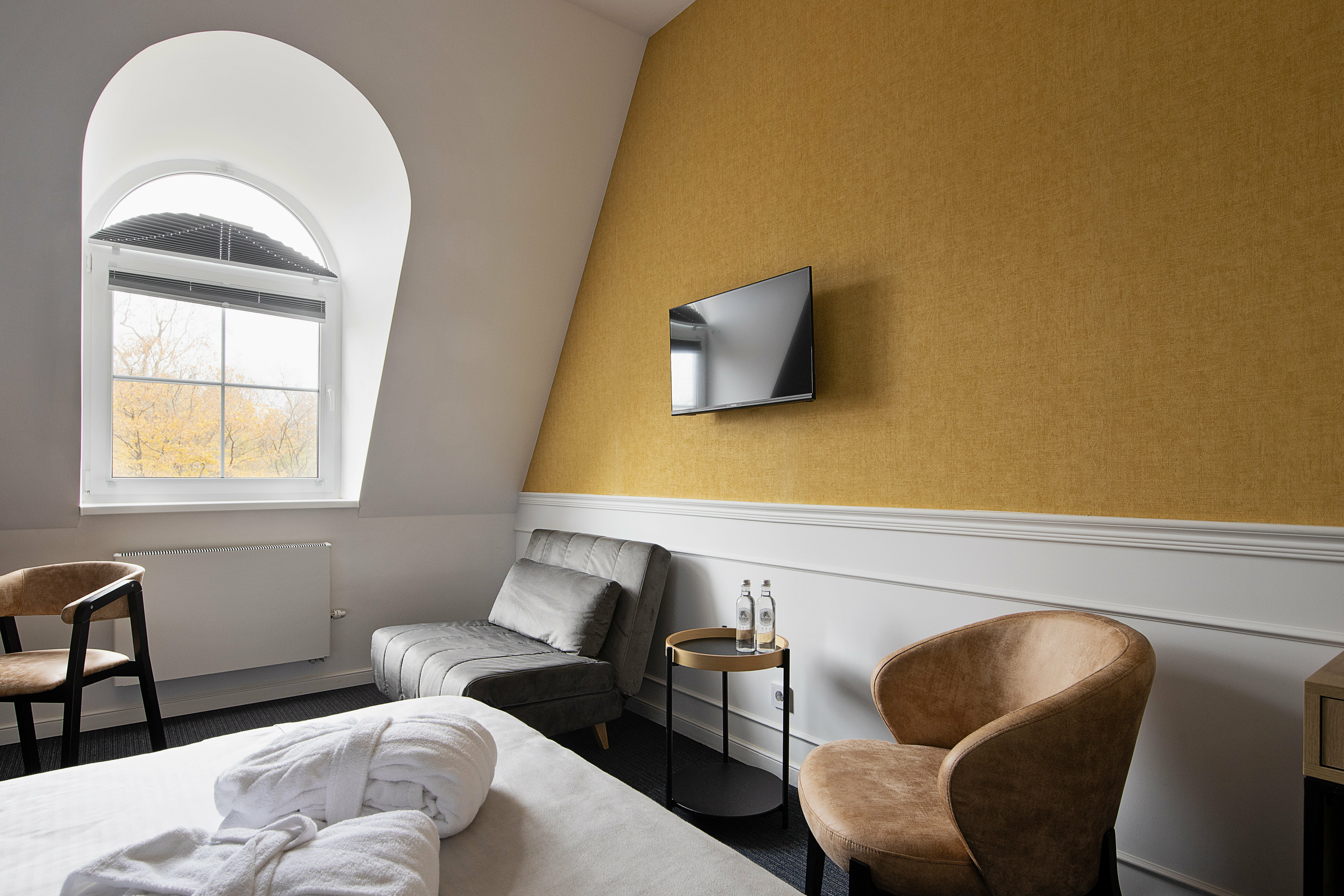 Стандартный номер с видом на парк и большой двуспальной кроватью