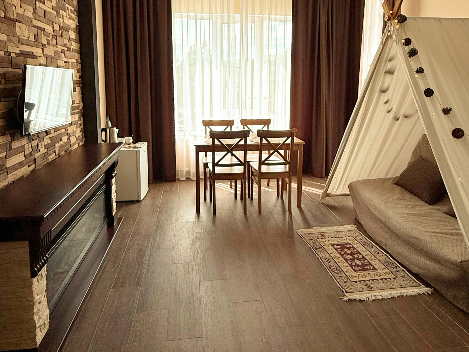 2х комнатный 4х местный номер с камином