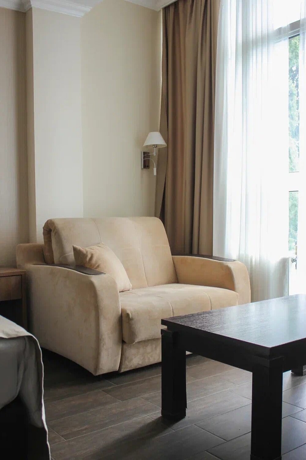 Студия без балкона (корпус 1) (Вид на морскую сторону /парк)