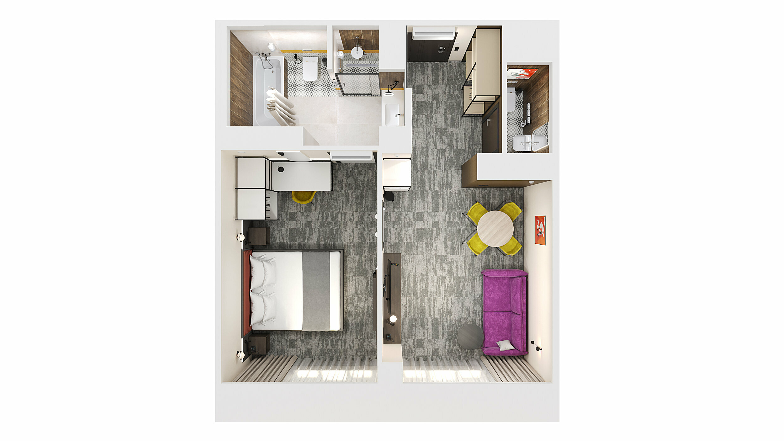 Двухкомнатный люкс