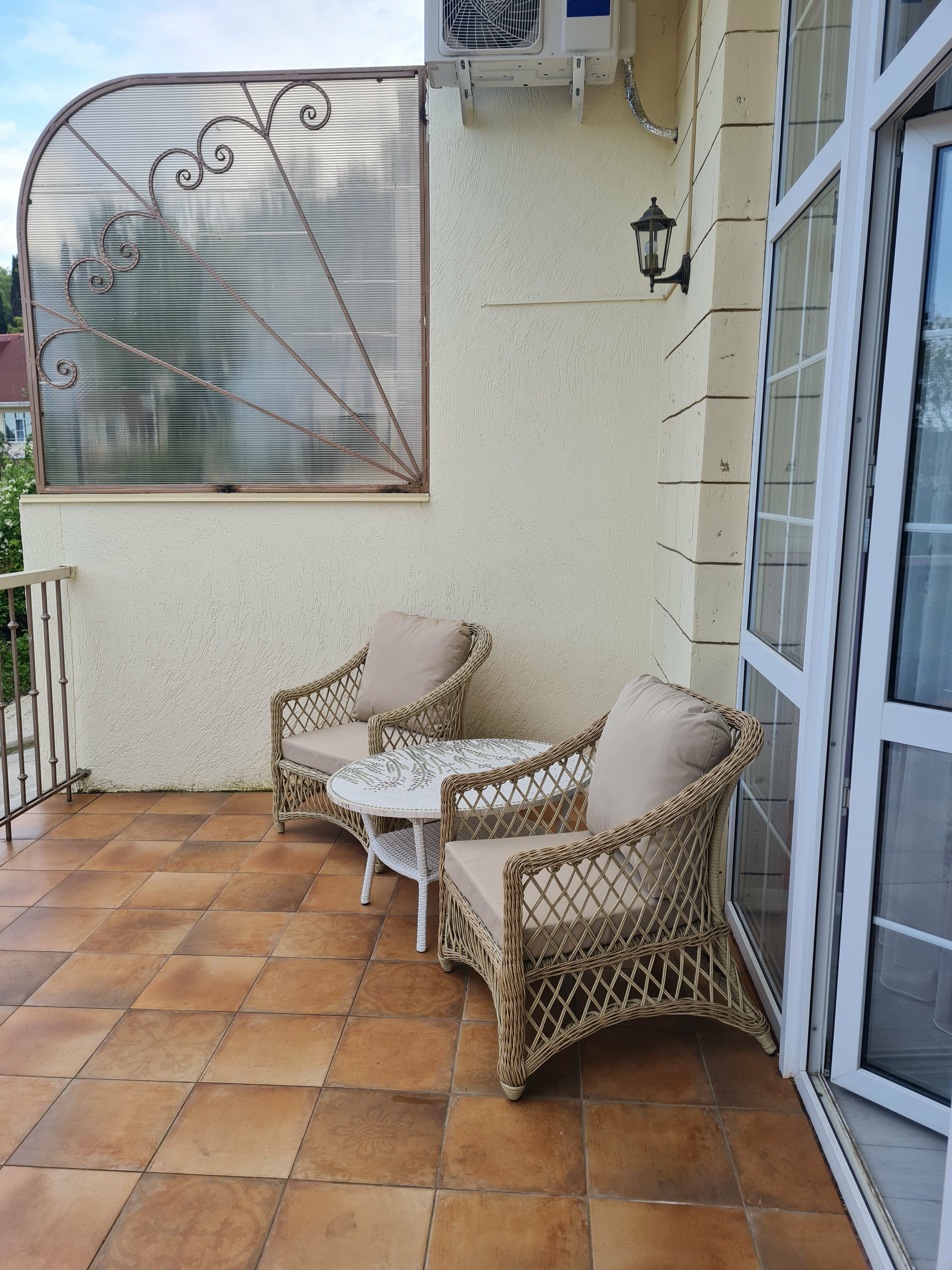 Двухместный номер с 1 кроватью или 2 отдельными кроватями и террасой