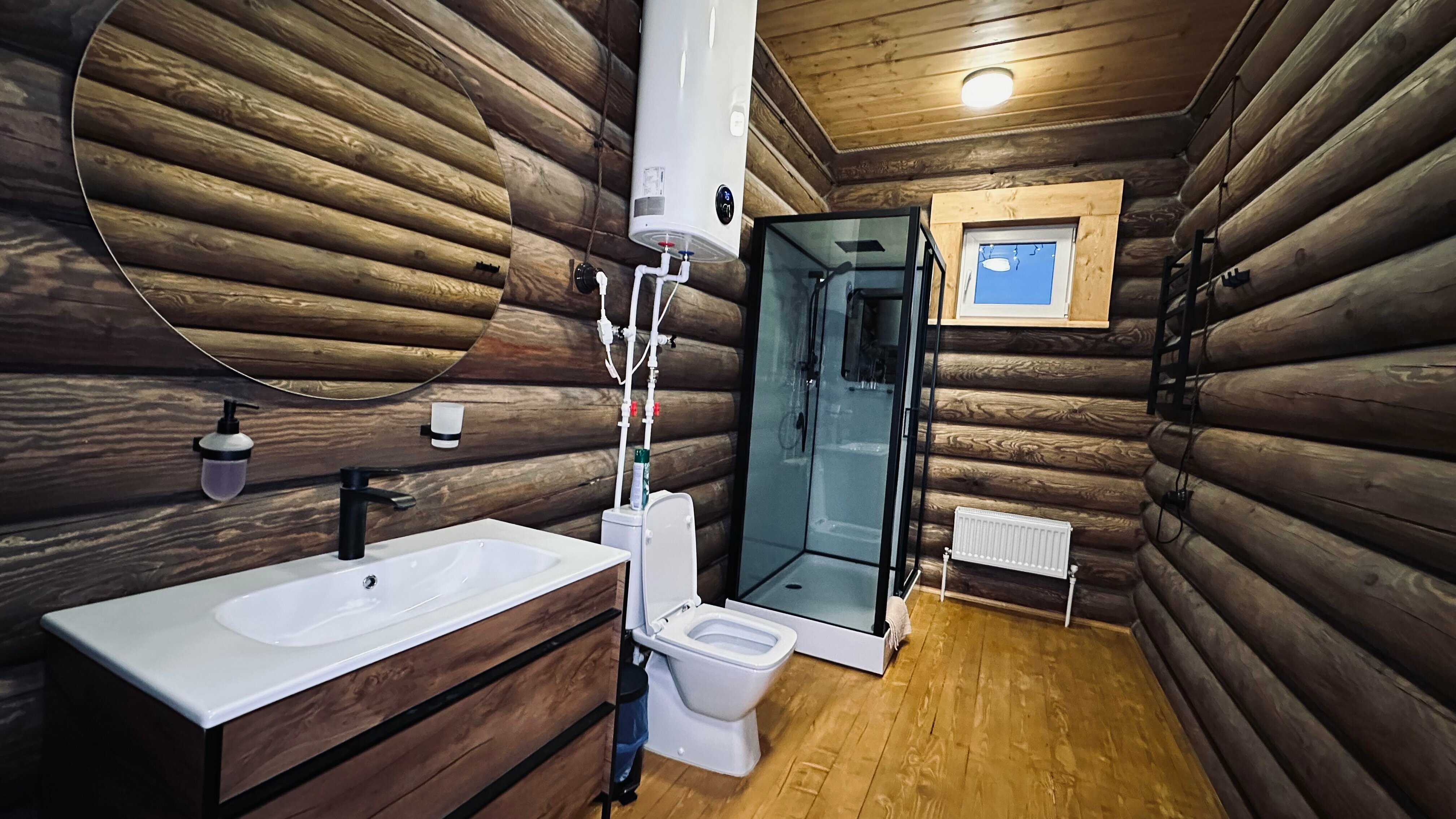 Дом из сруба №8 с террасой для 8-10 гостей