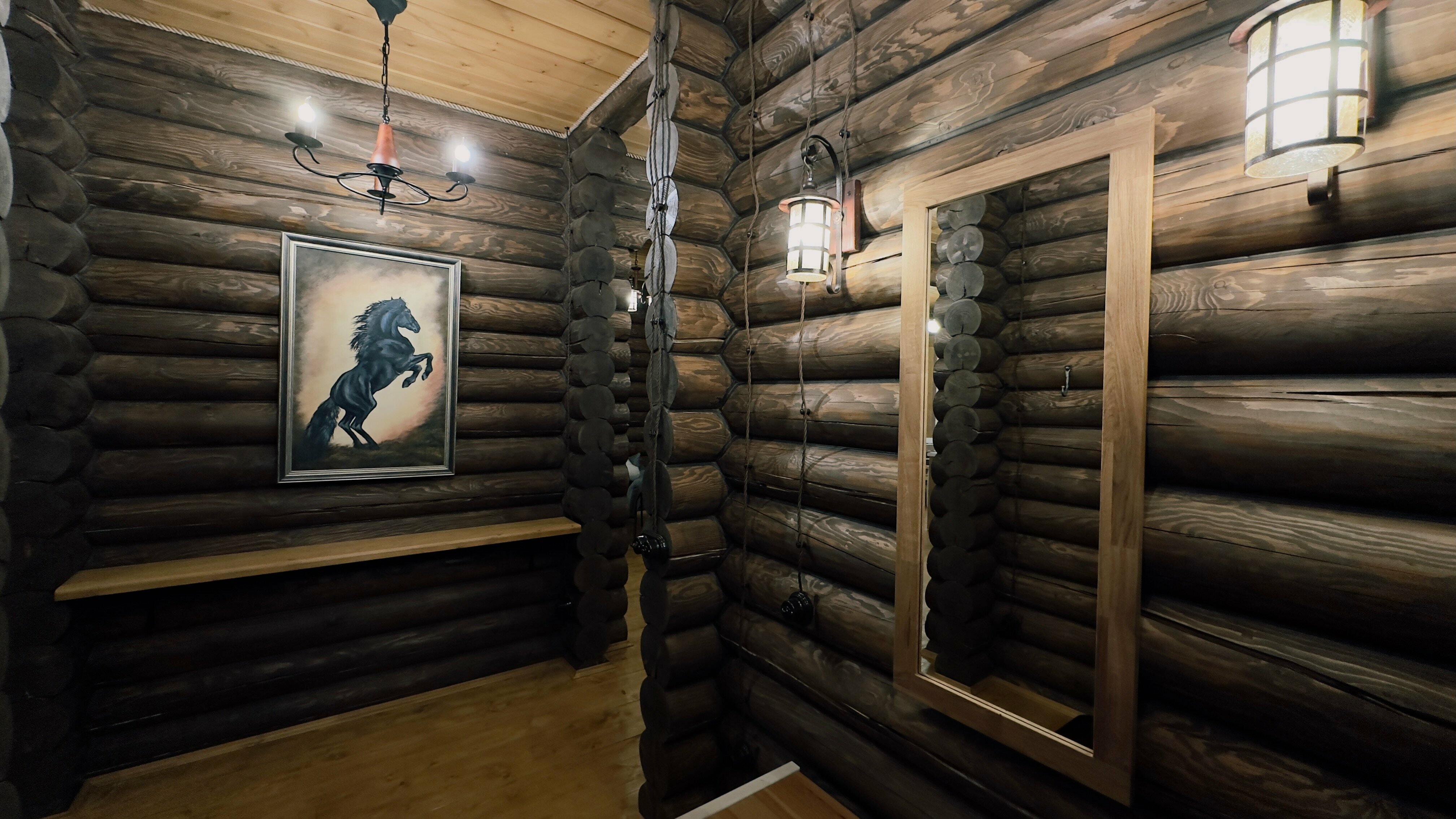 Дом из сруба №9 с террасой для 4-6 гостей