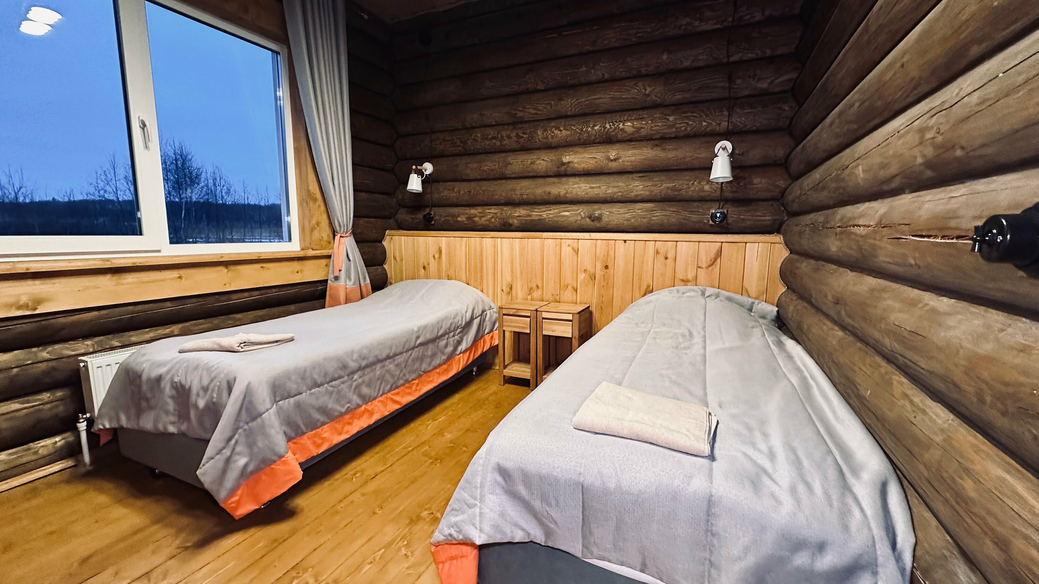 Дом из сруба №8 с террасой для 8-10 гостей