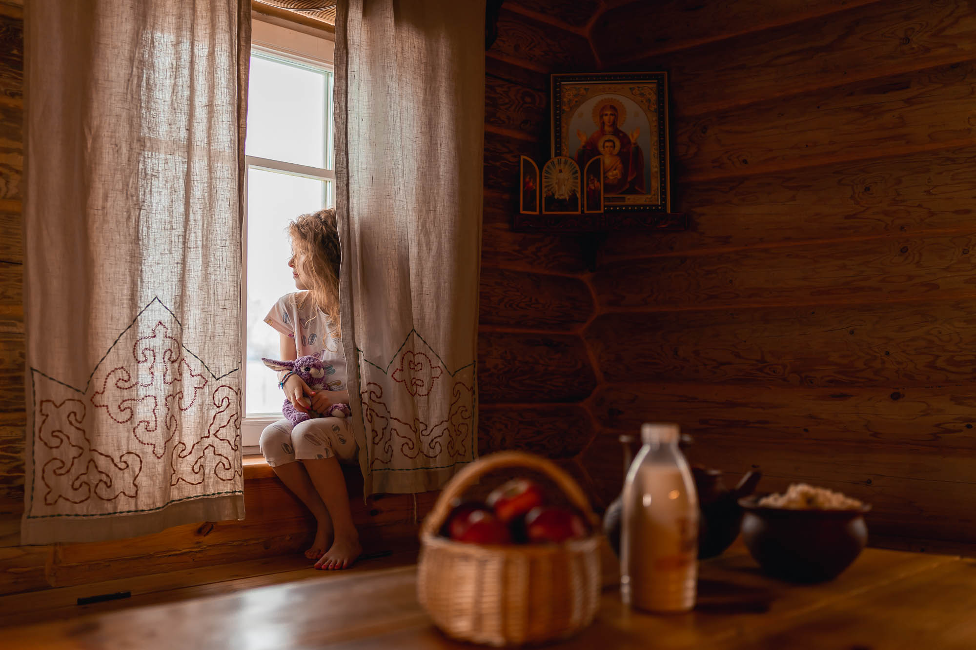 Русский дом с печью