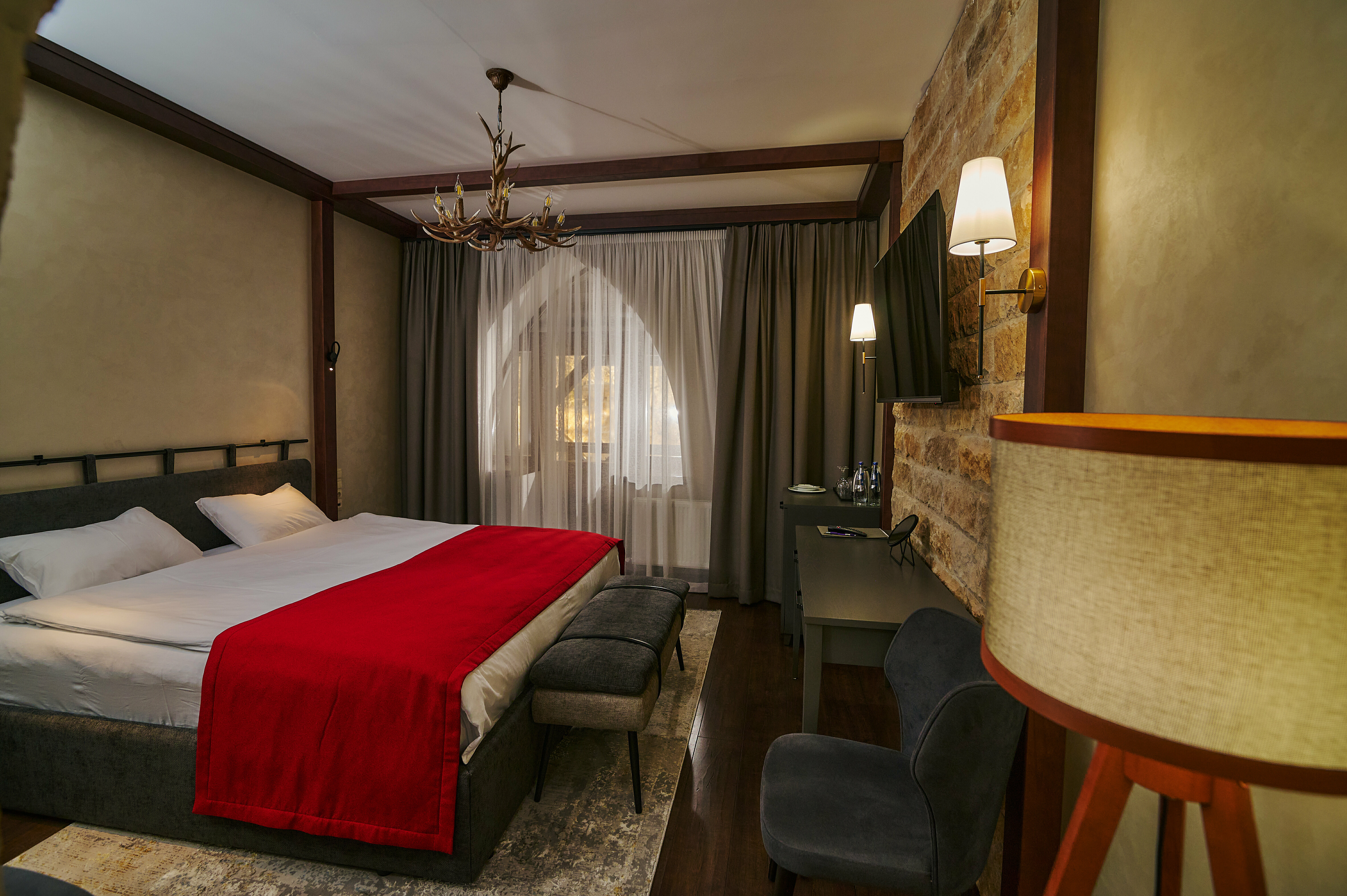 Двухместный номер с 1 кроватью или 2 отдельными кроватями и балконом