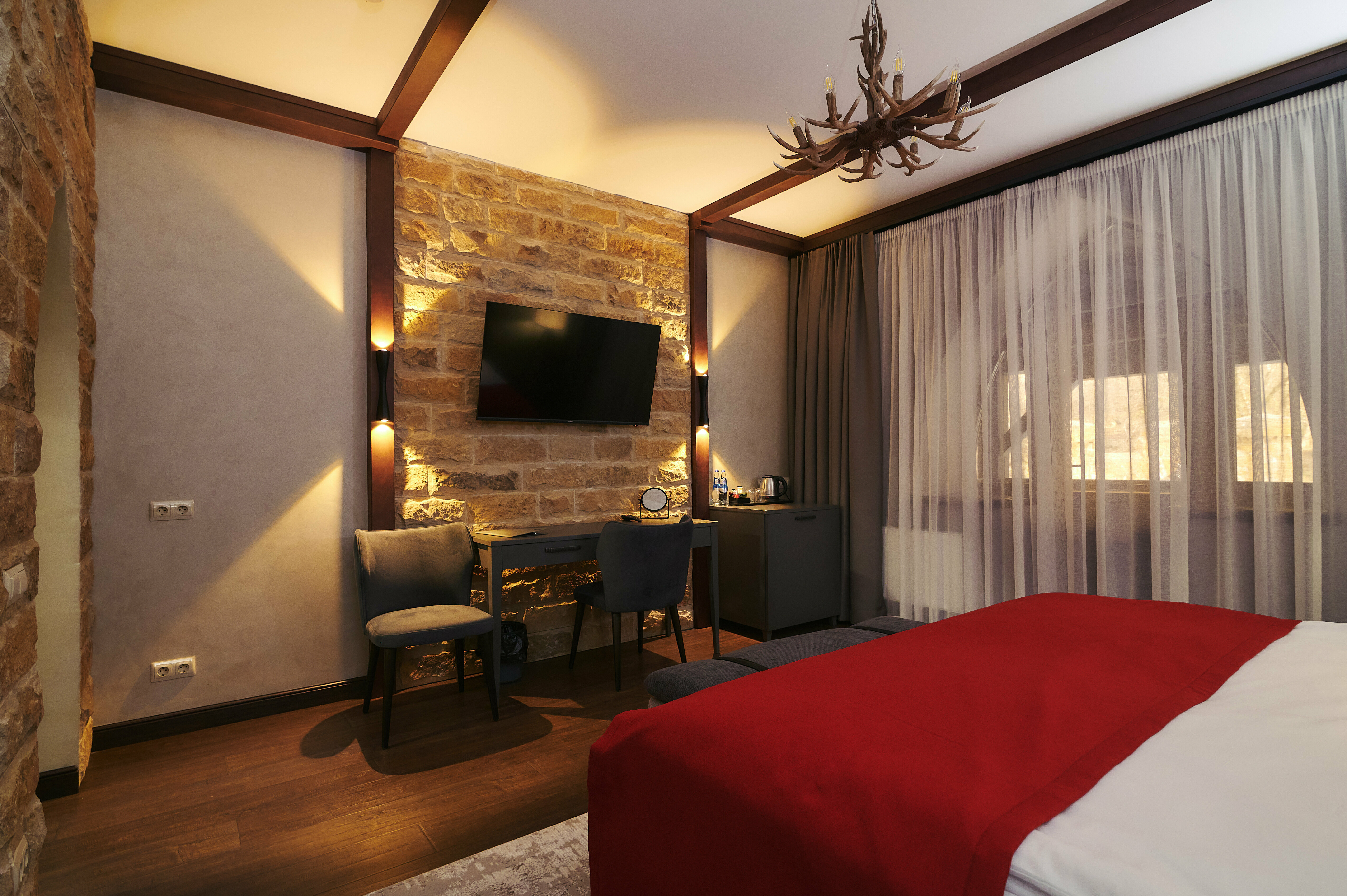 Двухместный номер с 1 кроватью или 2 отдельными кроватями и балконом