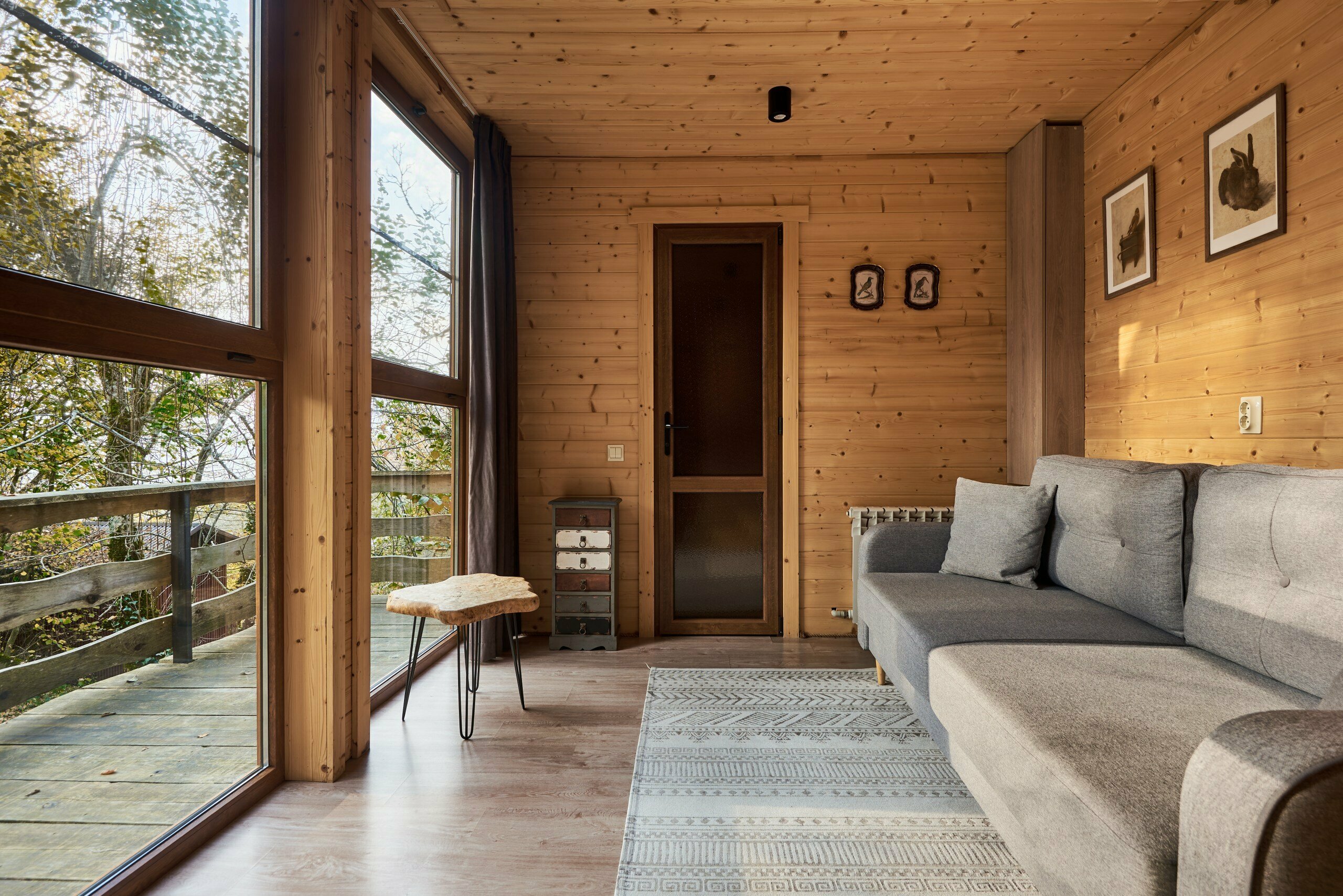 ЭКО-ЛОДЖ двухэтажный с балконом