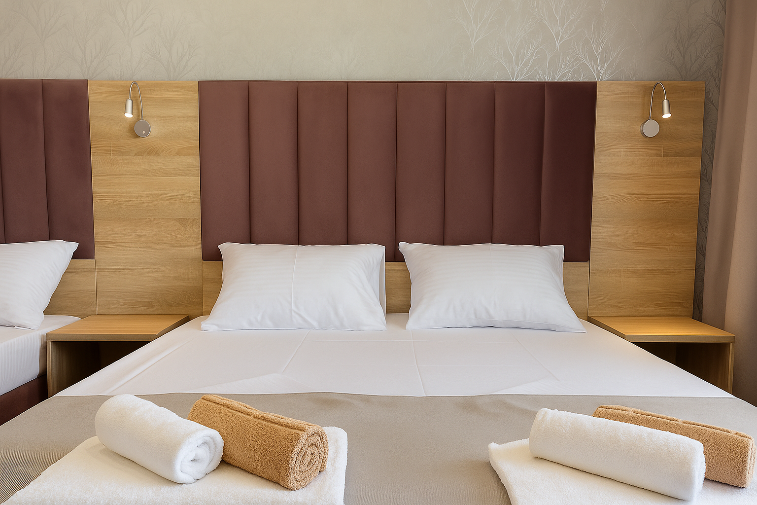 Четырёхместный номер ДЕЛЮКС с балконом