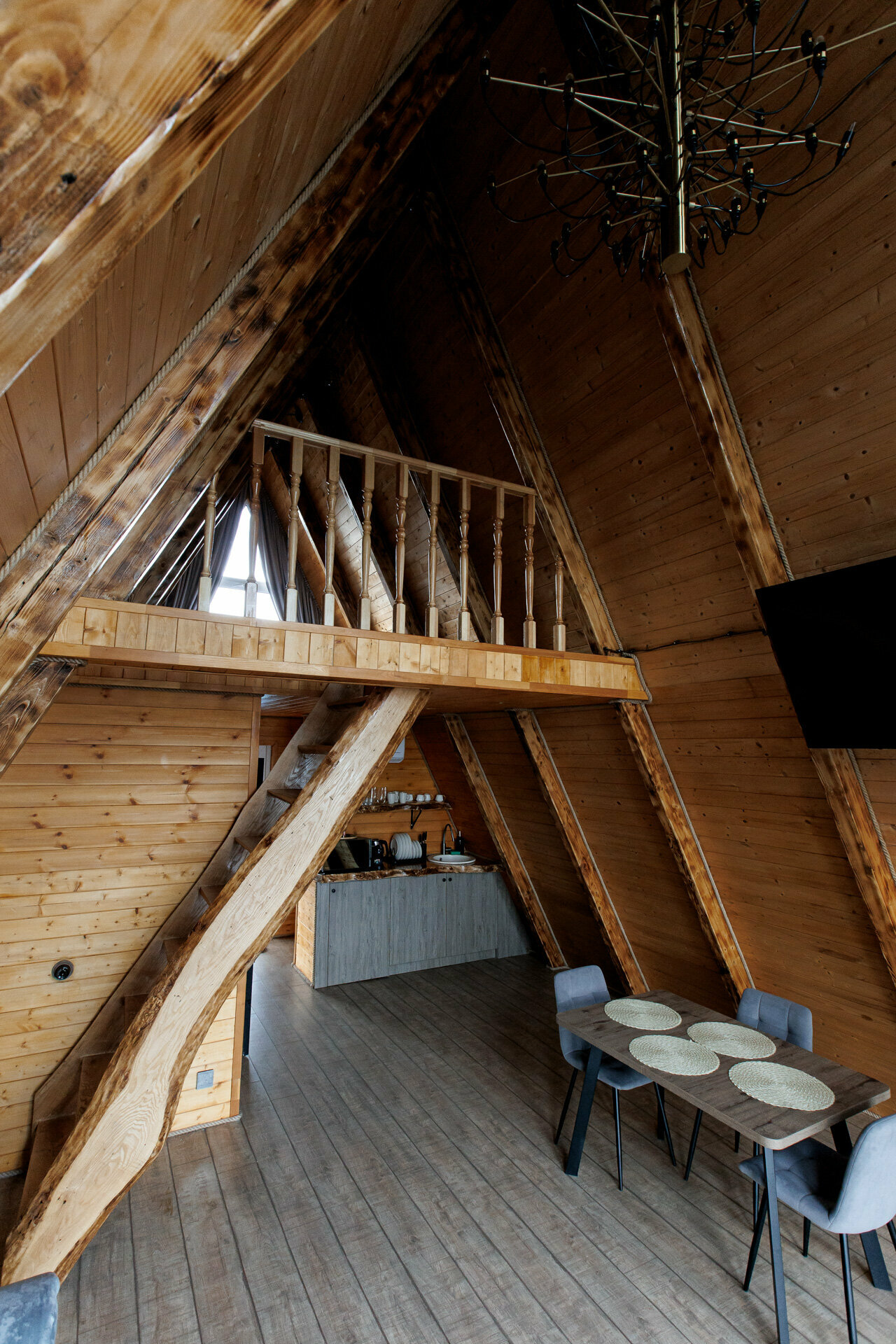 A-фрейм с баней