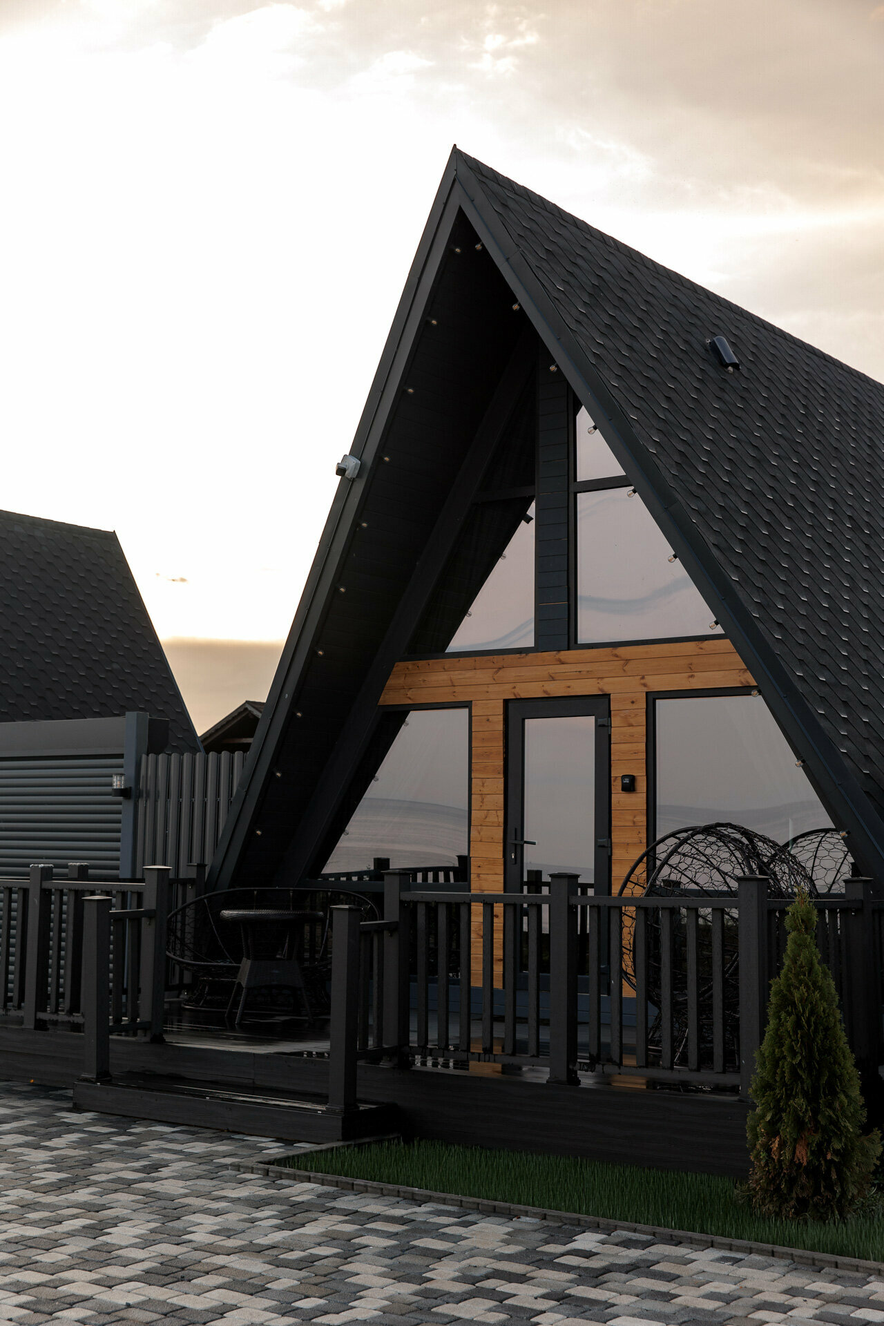 A-фрейм с баней