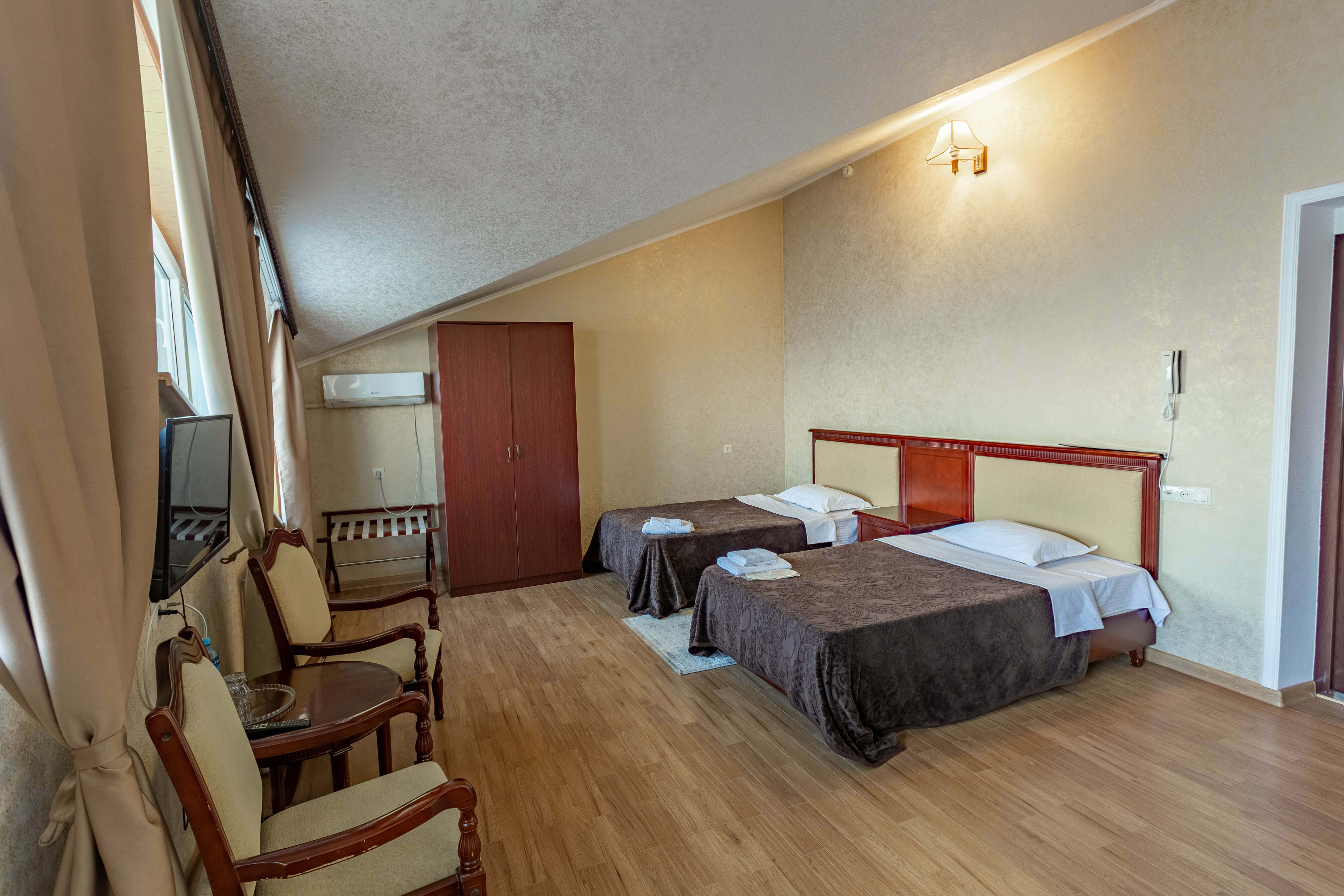 Двухместный номер с 2 отдельными кроватями, вид на море