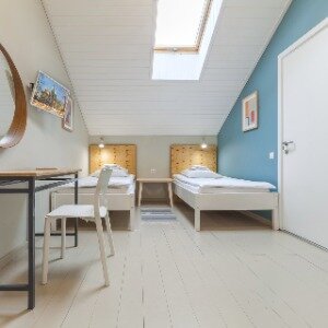 Лофт с двумя отдельными кроватями