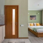 Апартаменты для троих гостей с 1 большой кроватью и креслом (3й/4й эт.) в RentApartmentSpb Forte