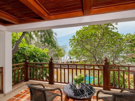 Family Connecting Lagoon Poolside