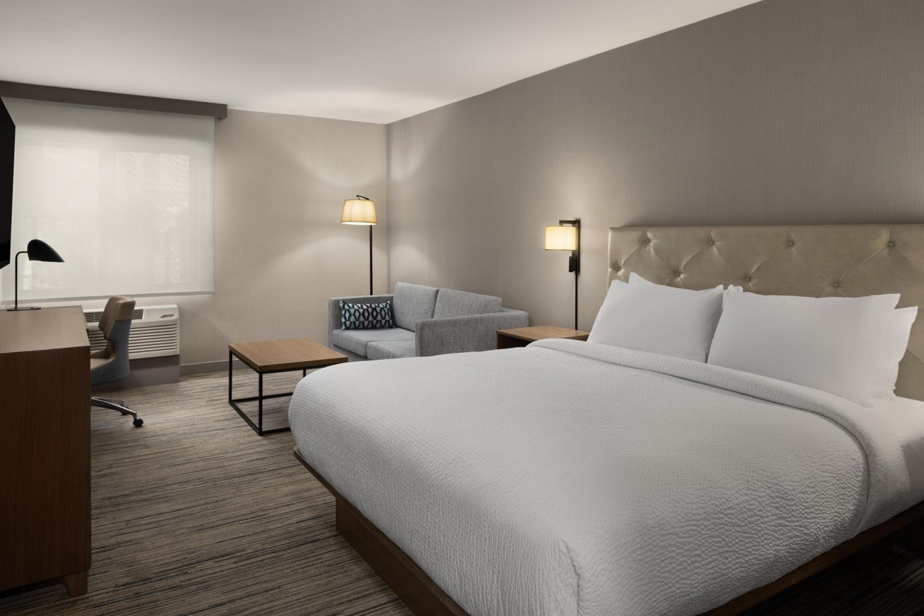 Larger King Room with Sofa Bed and Roll-in Shower – Mobility and Hearing Accessible