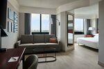 One-Bedroom King Suite with Sofa Bed and Adapted Tub - Mobility and Hearing Accessible в Washington Dulles Marriott Suites