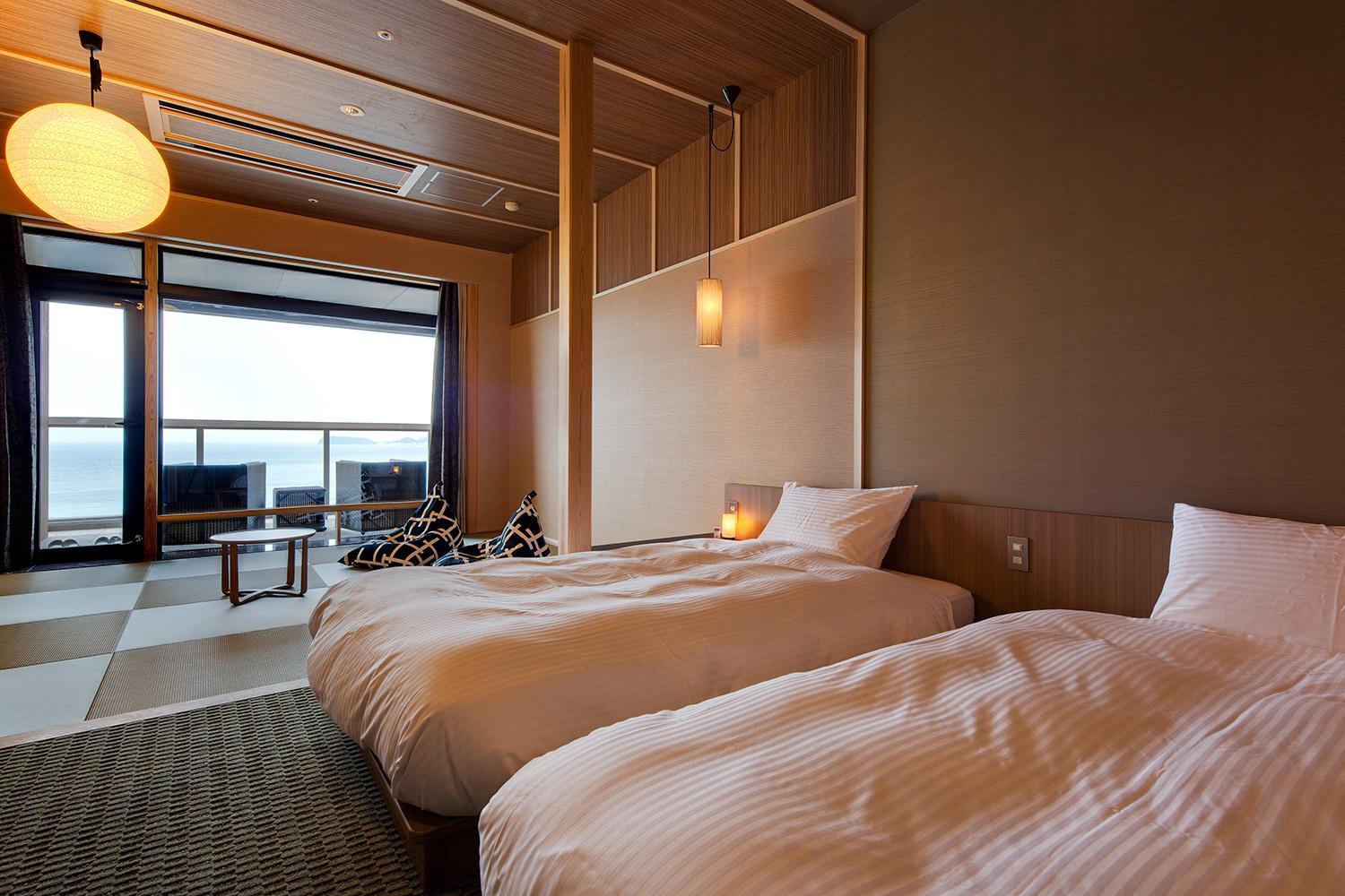 Japanese-Western Room with Tatami Area and Open-Air Bath A - Non-Smoking (3rd-6th Floor) (Breakfast)