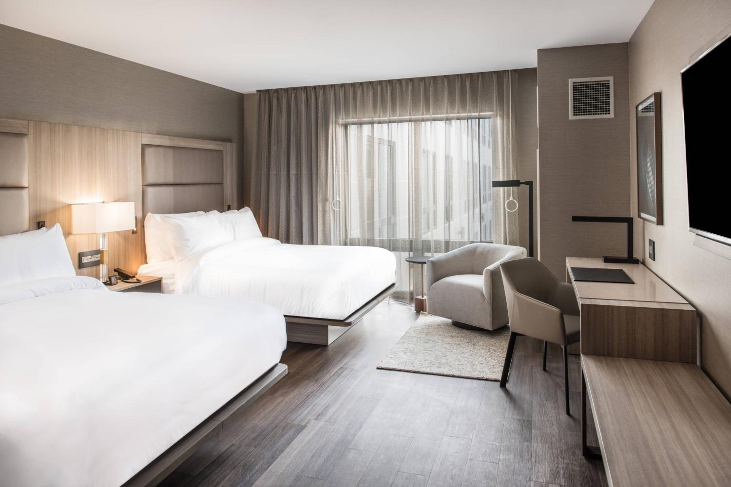 Queen Room with Two Queen Beds and Adapted Tub - Mobility and Hearing Accessible