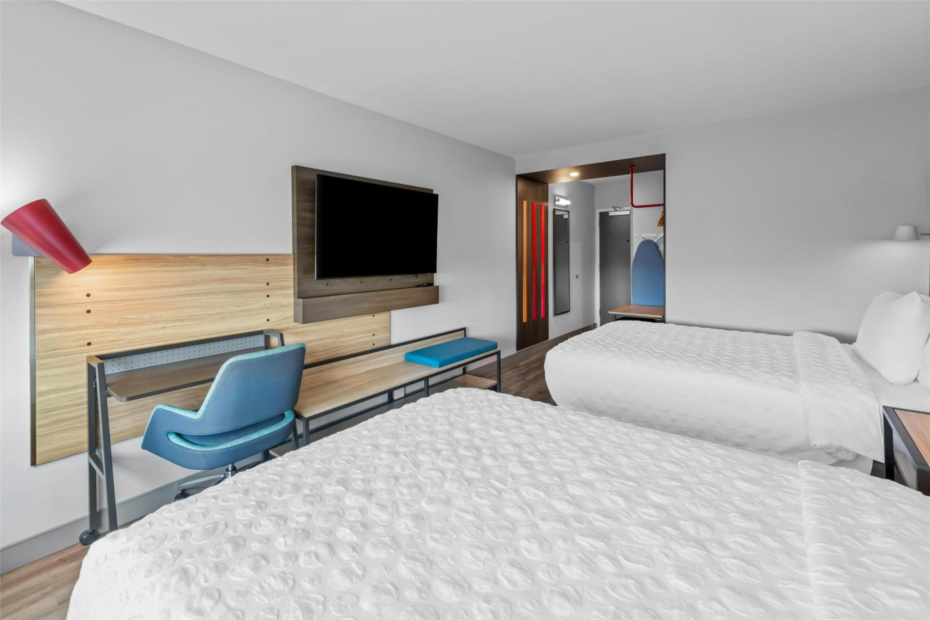 Queen Room with Two Queen Beds and Walk-In Shower