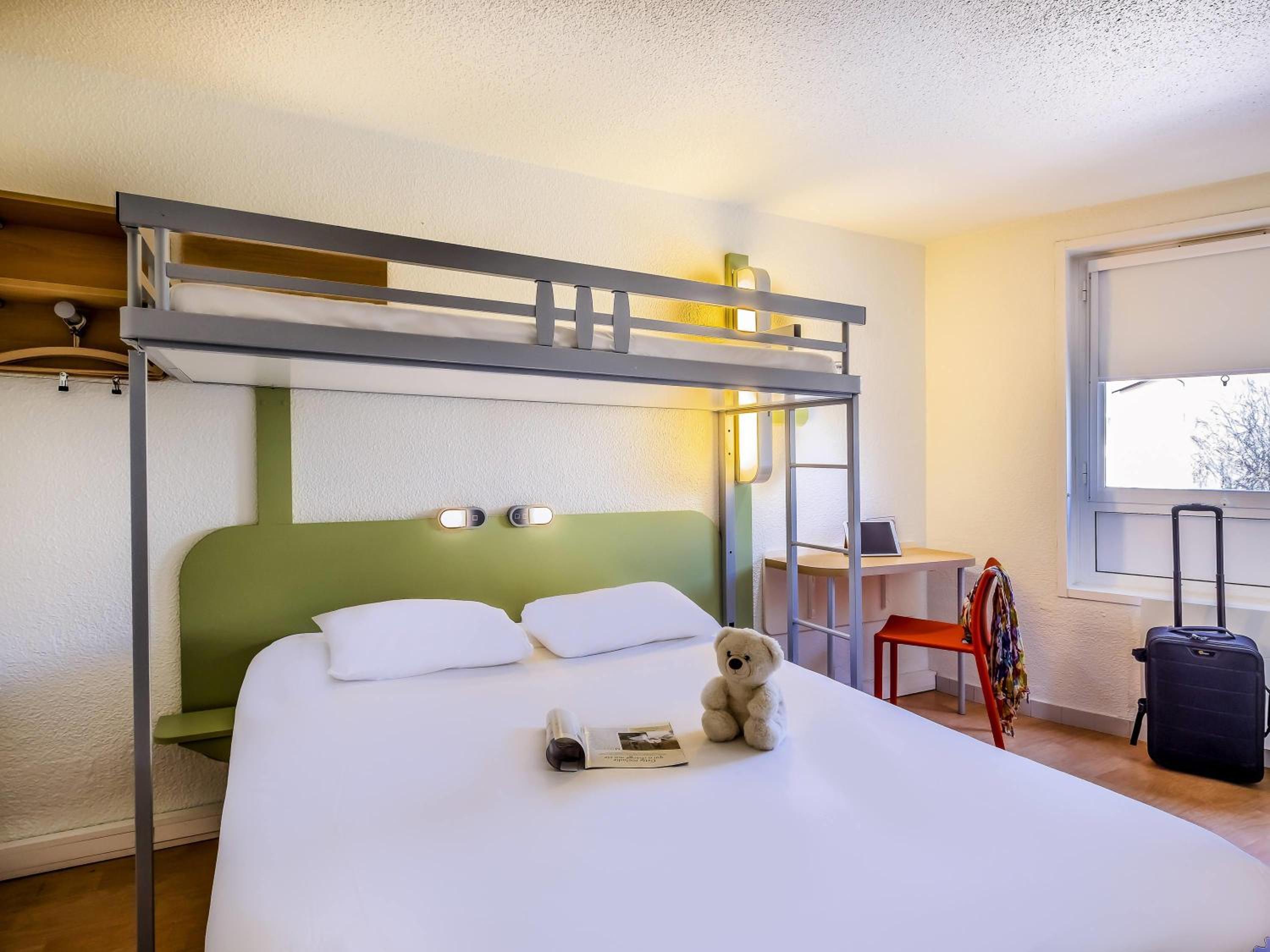 Triple Room with One Double Bed and One Bunk Bed