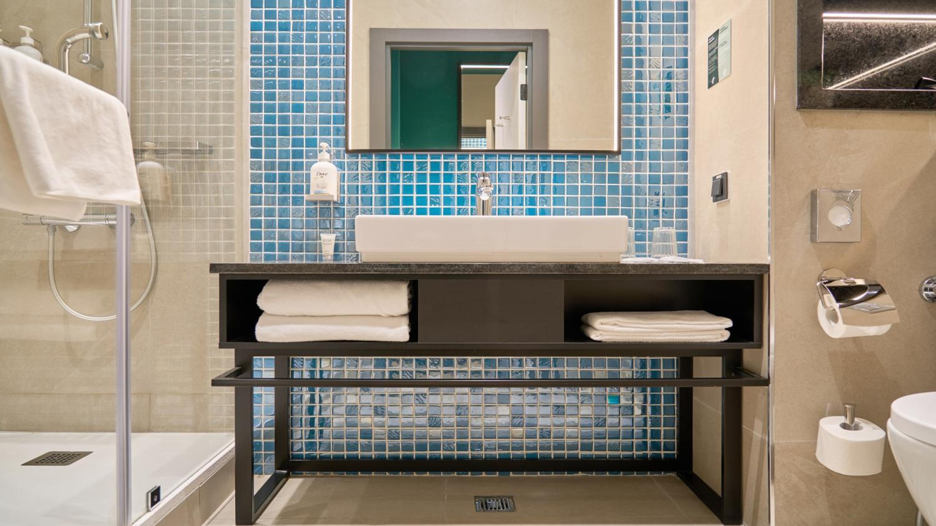 Standard Double Room with Two Double Beds and Courtyard View