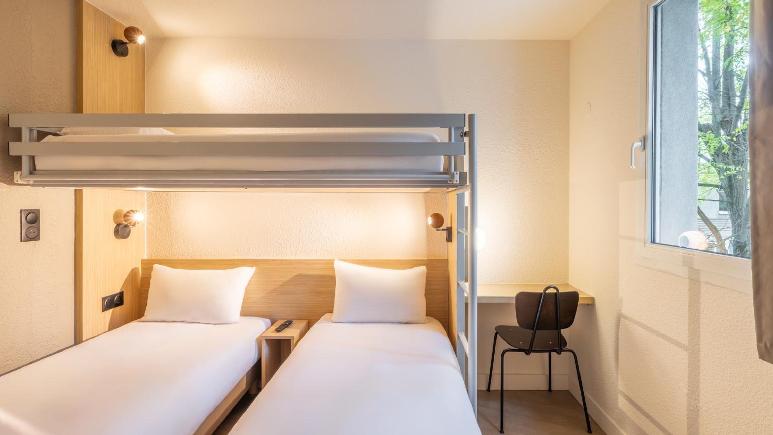 Standard Room with Two Single Beds and One Bunk Bed