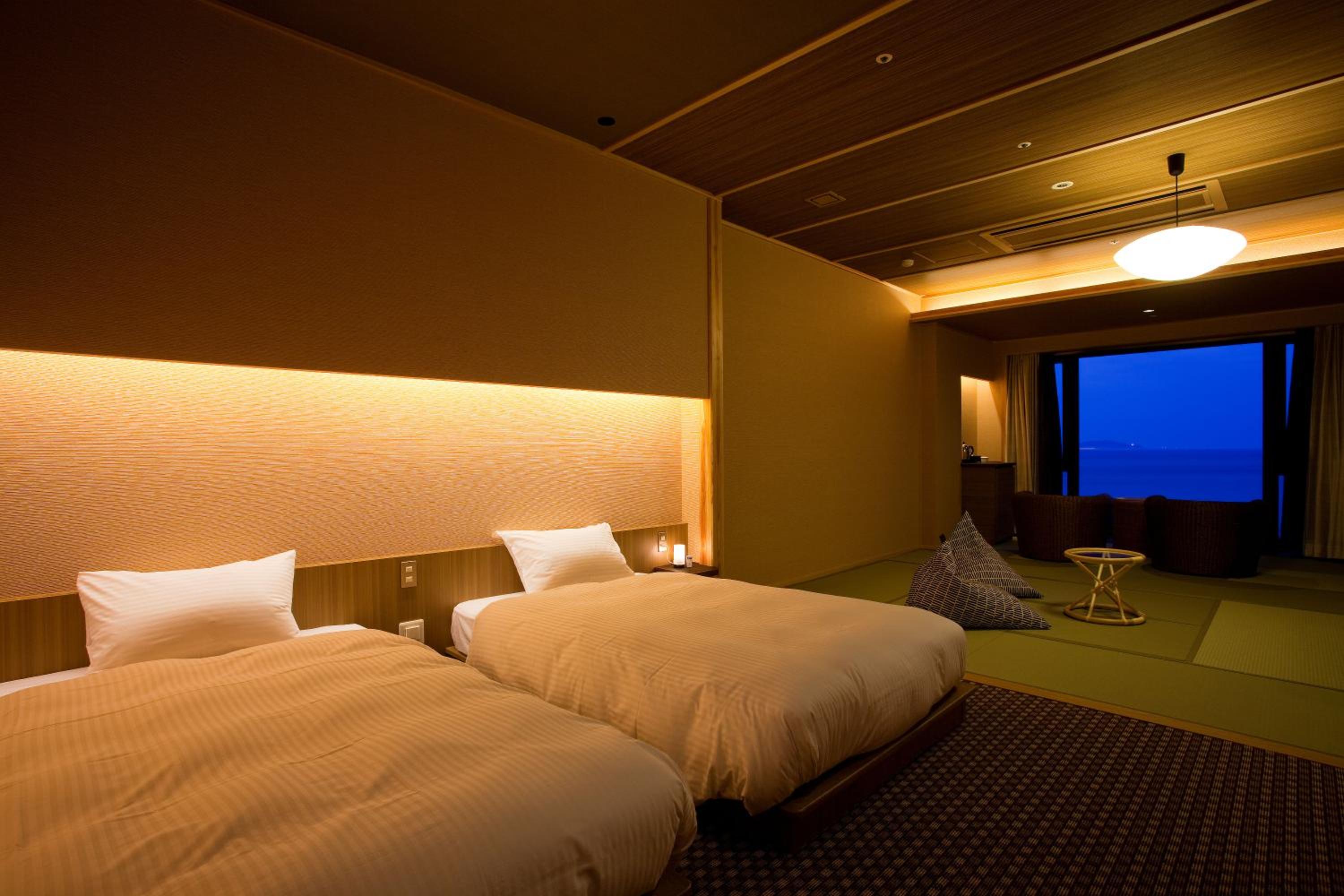 Japanese-Western Room with Tatami Area and Open-Air Bath B - Non-Smoking (3rd-6th Floor) (Half Board)