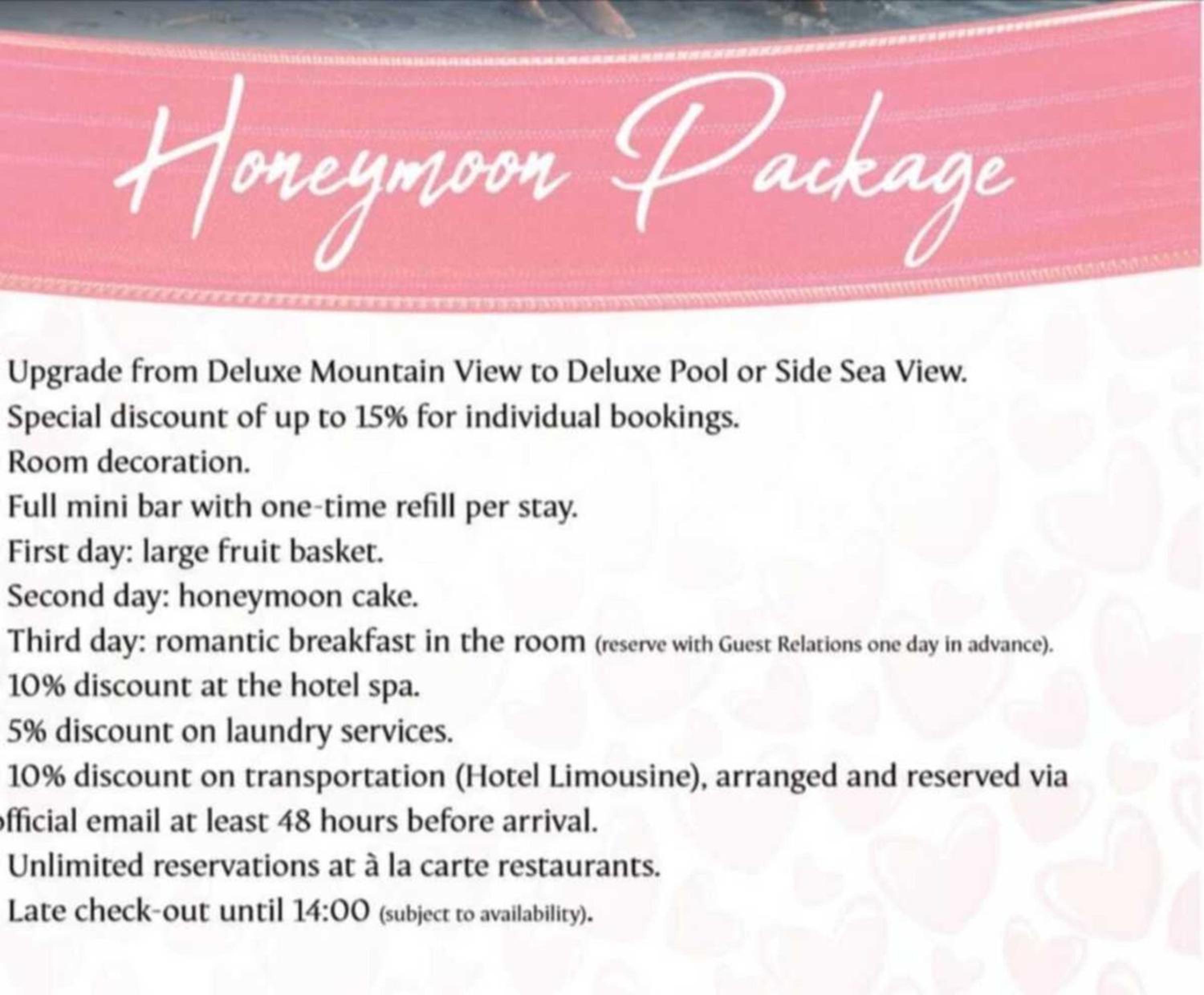 Honeymoon Deluxe Room