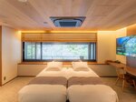 Hollywood Twin Room With Private Onsen в Yoshiike Ryokan
