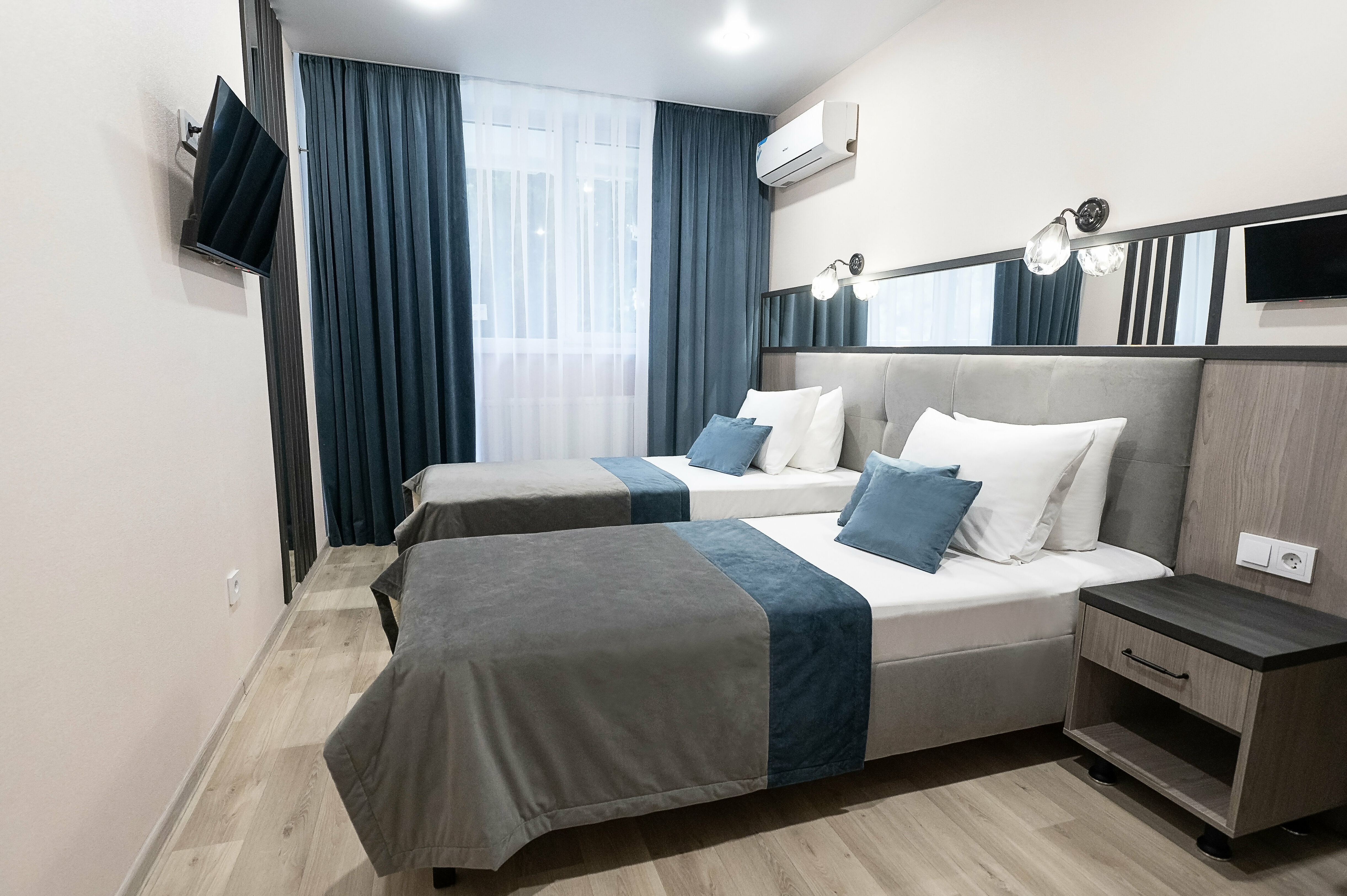 Двухместный однокомнатный комфорт с балконом в  корпус №1