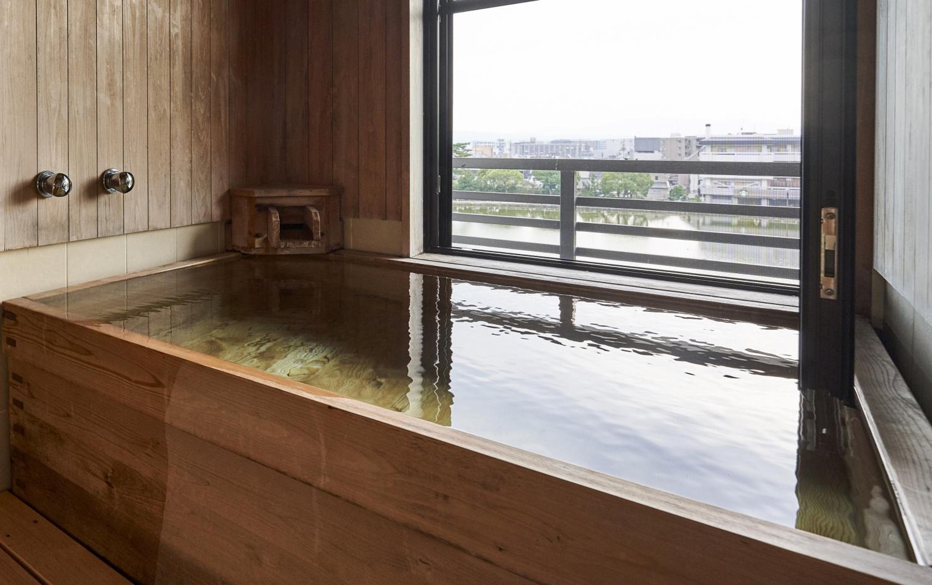 Deluxe Twin with Semi Open-Air Bathroom and Pond View - Non-Smoking