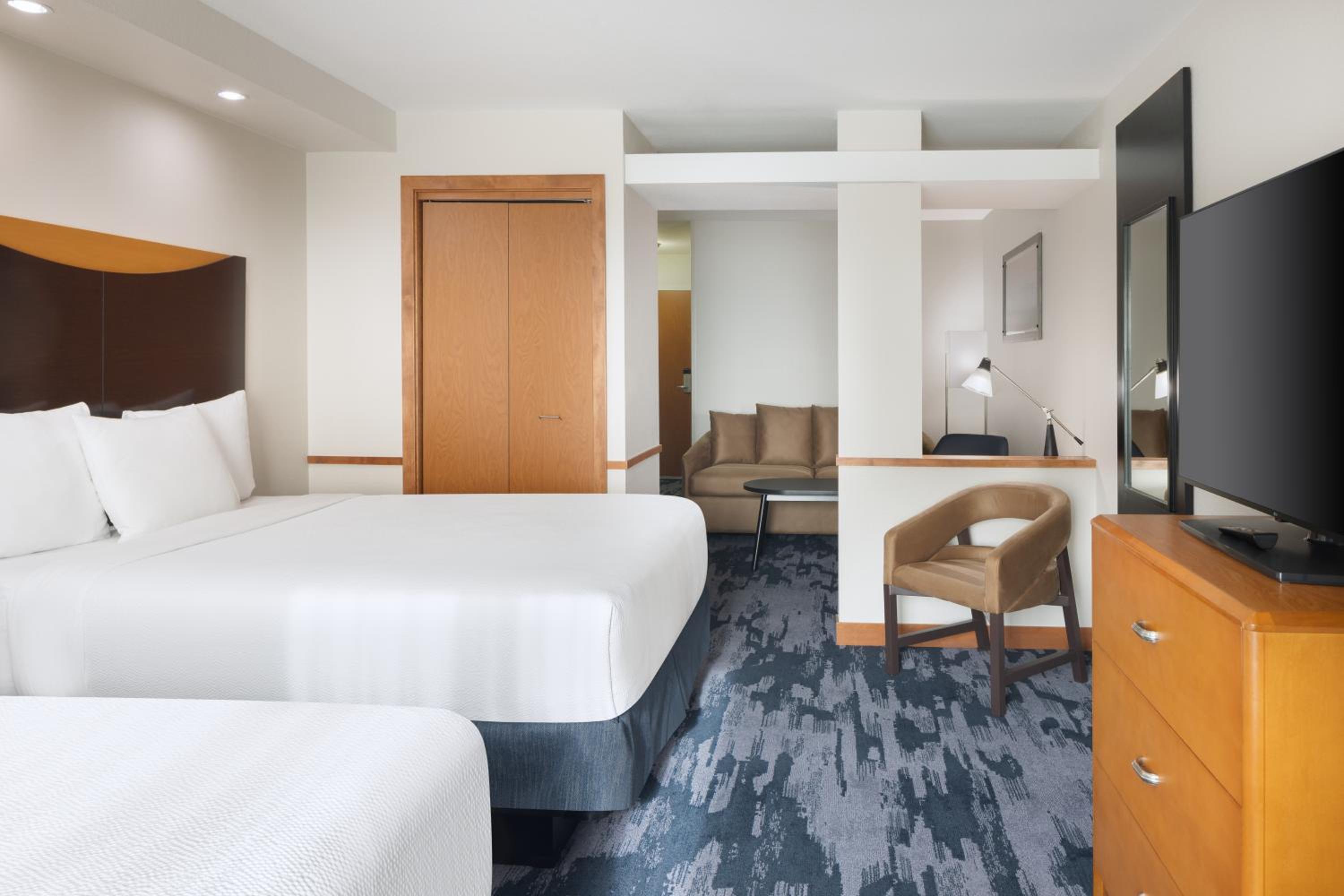 Queen Studio with Two Queen Beds and Sofa Bed