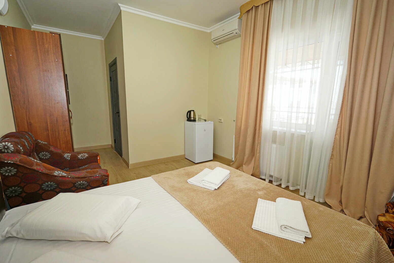 Двухместный номер с 1 кроватью и террасой